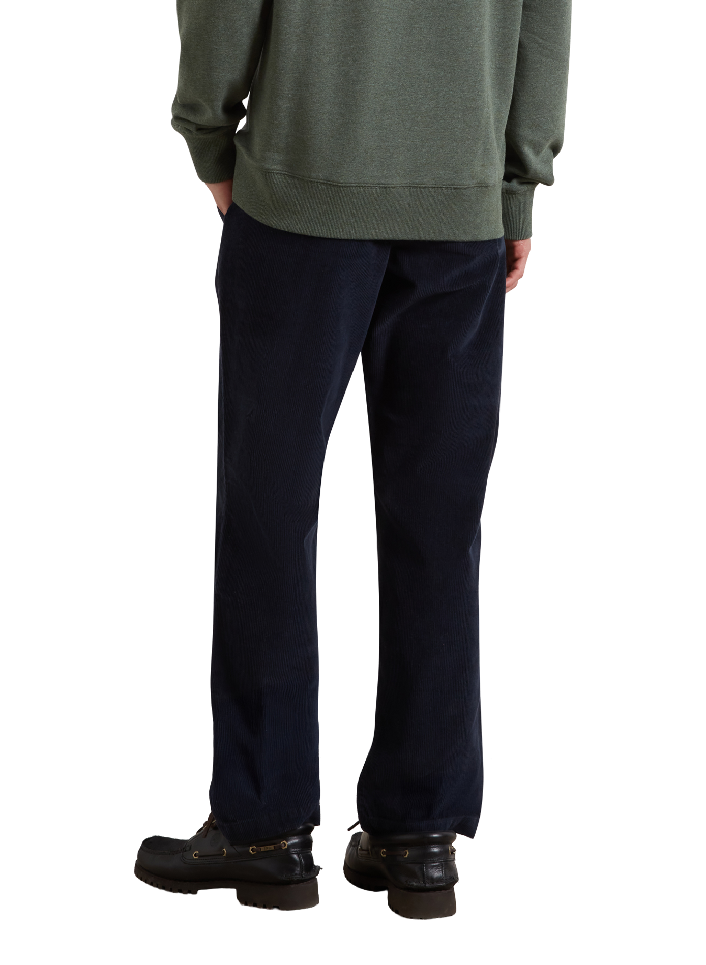 Straight corduroy cotton trousers FARAH Blue