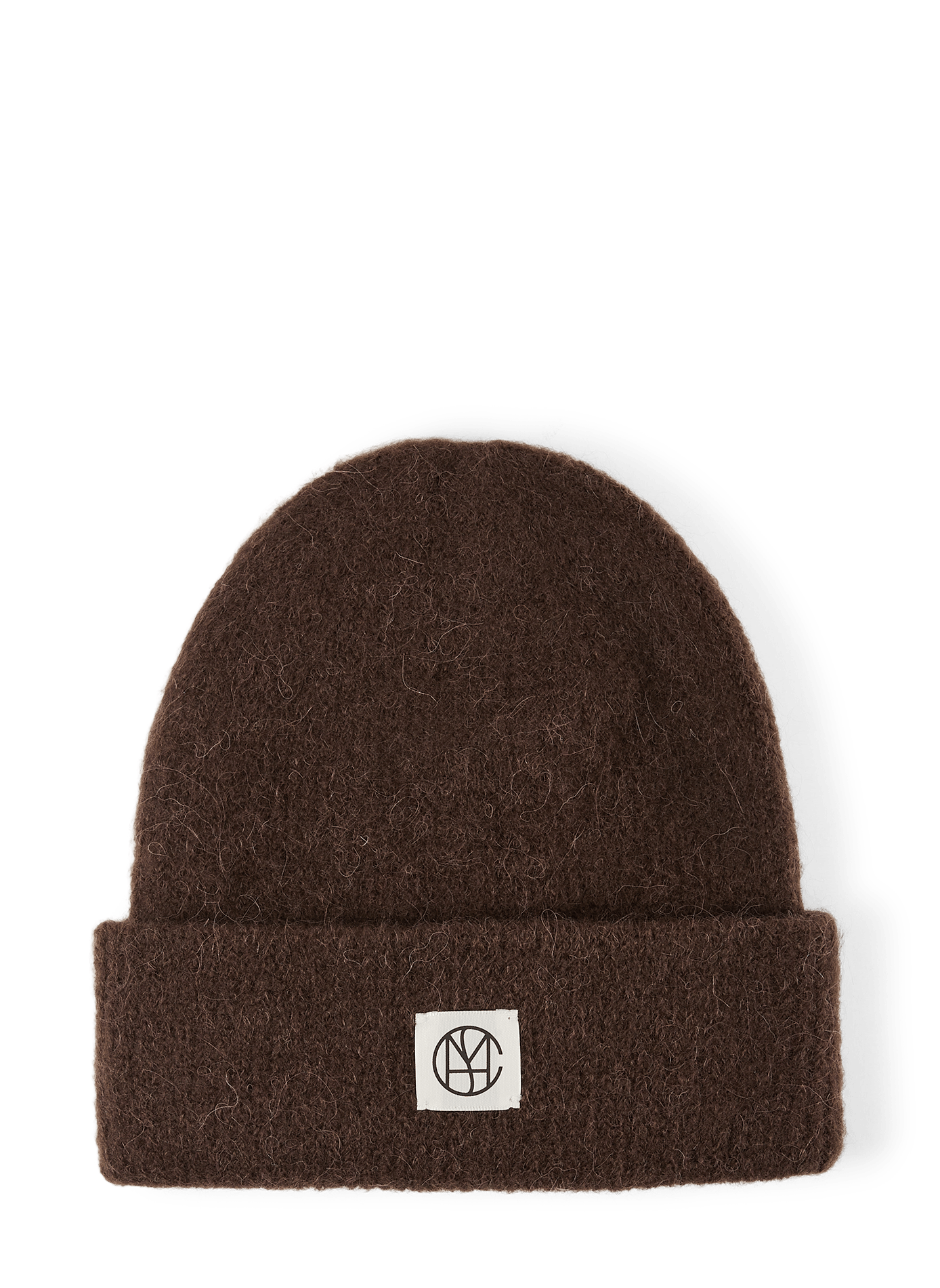 Einfarbige Hope Icon Beanie mit Umschlag MSCH Braun