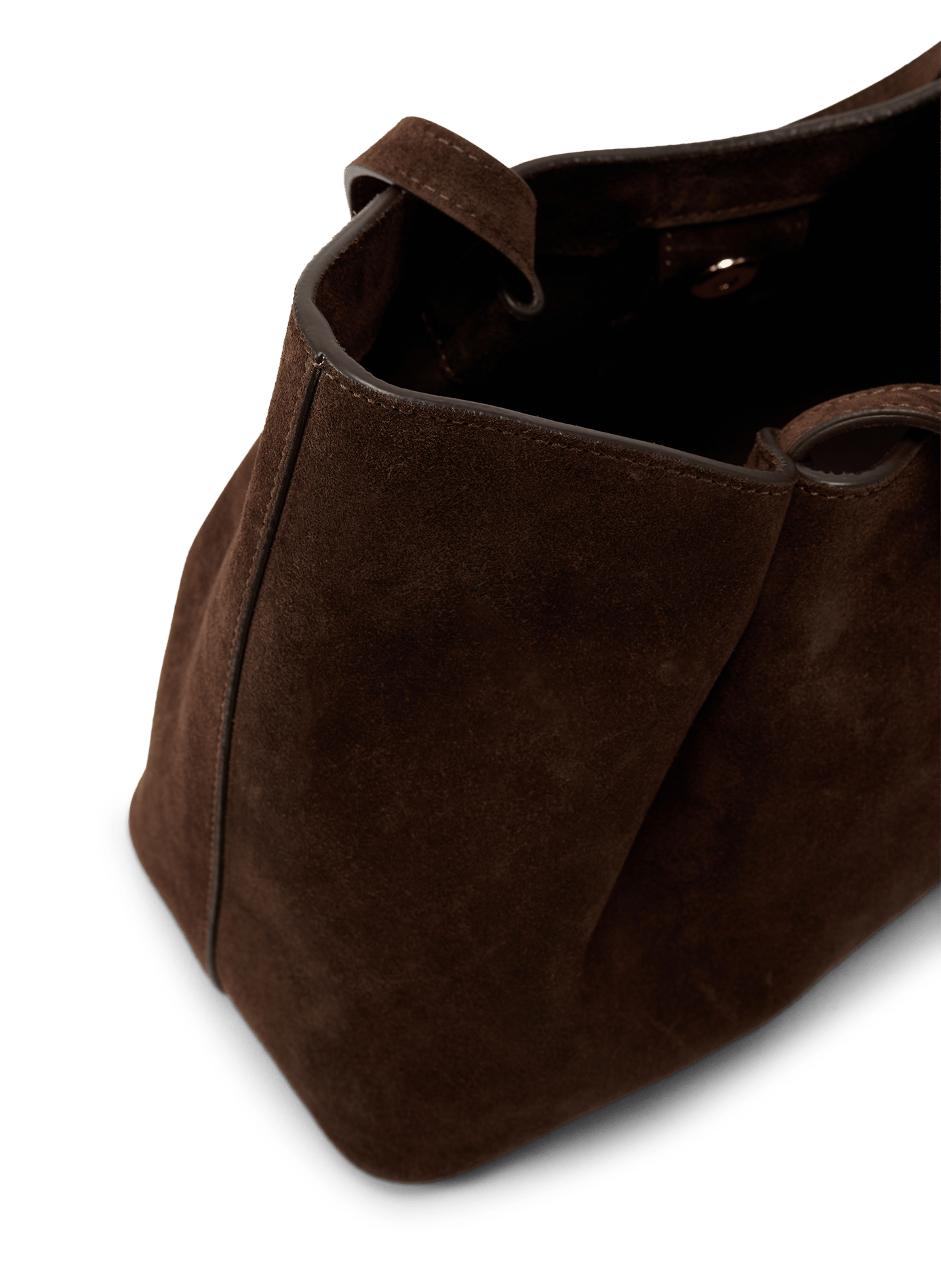 Dimple Tote Suede Tasche aus Leder ELLEME Braun