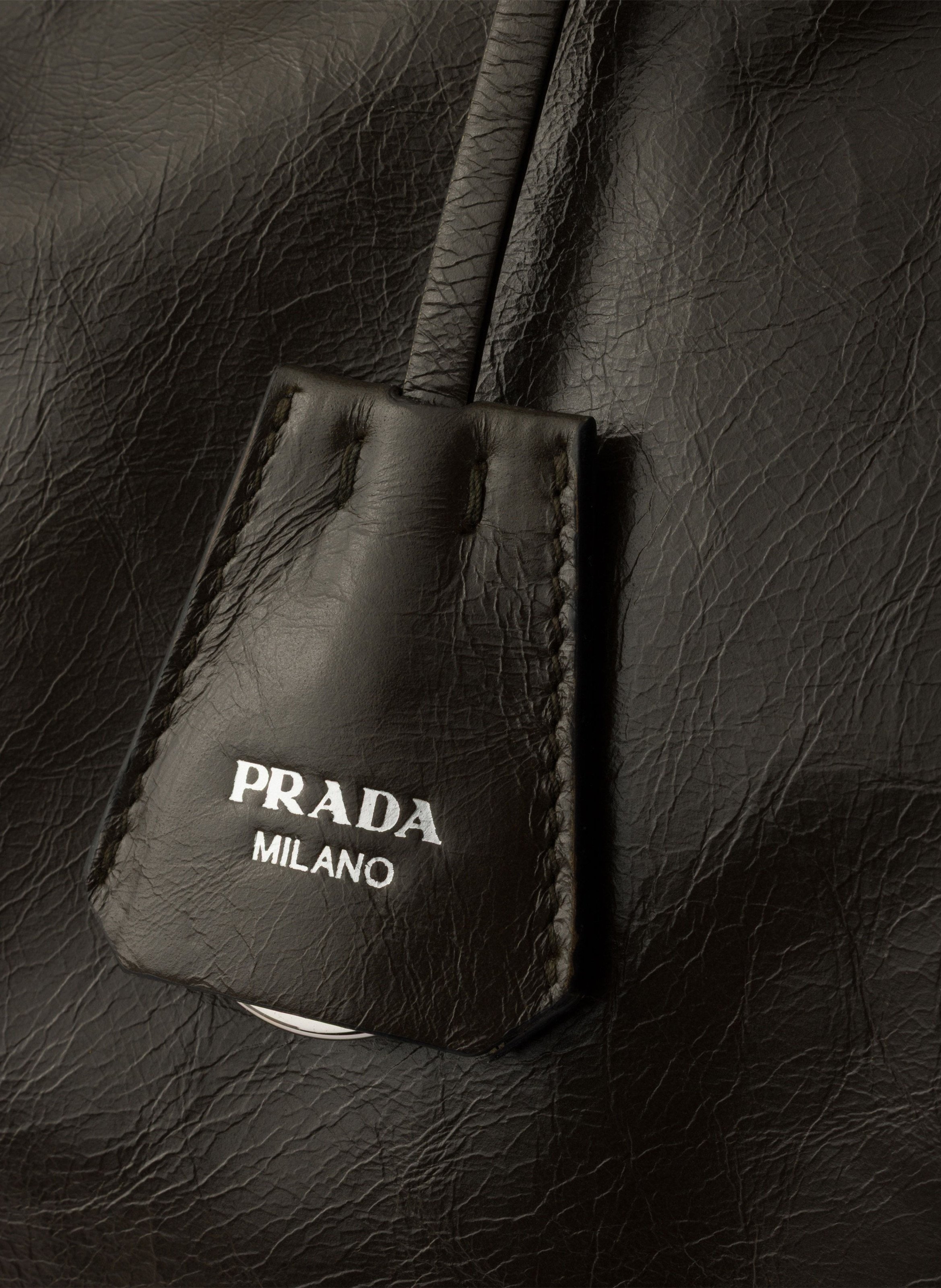 Cabas prada bonnie en cuir PRADA Vert
