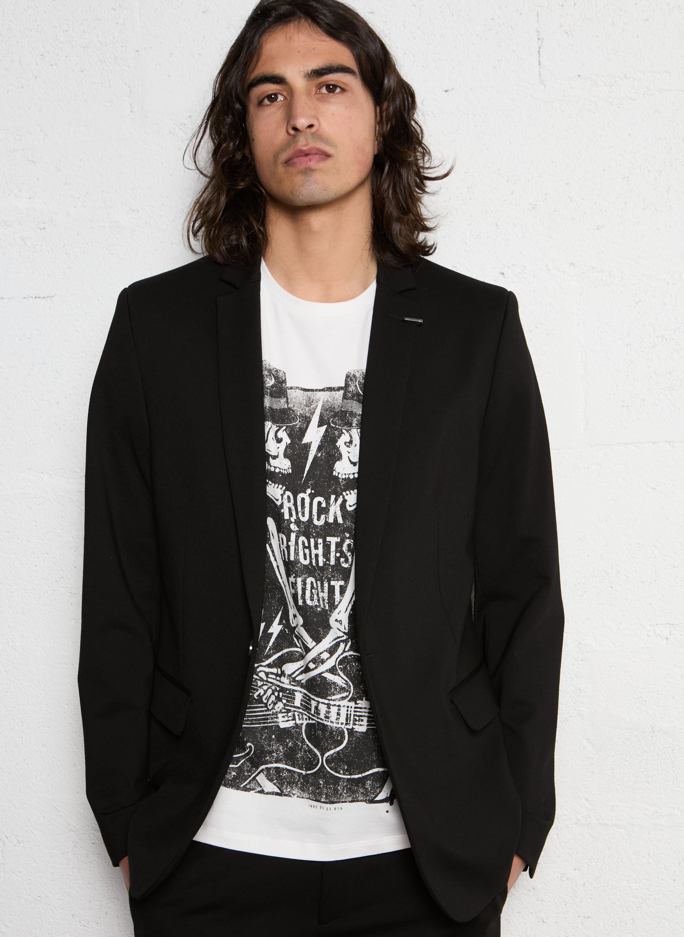 Veste de costume droite IKKS Noir