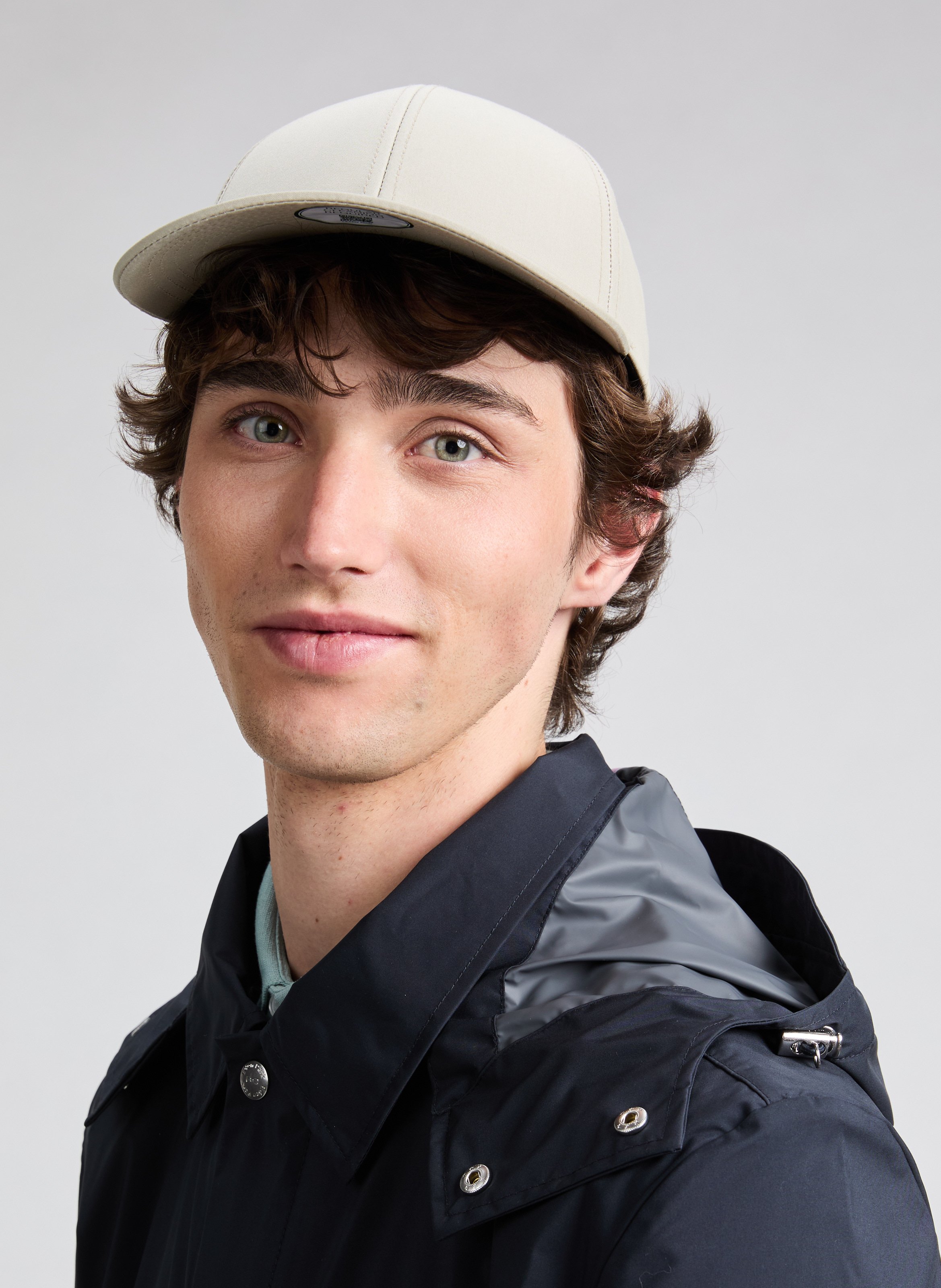 Cotton cap model VARSITY Beige