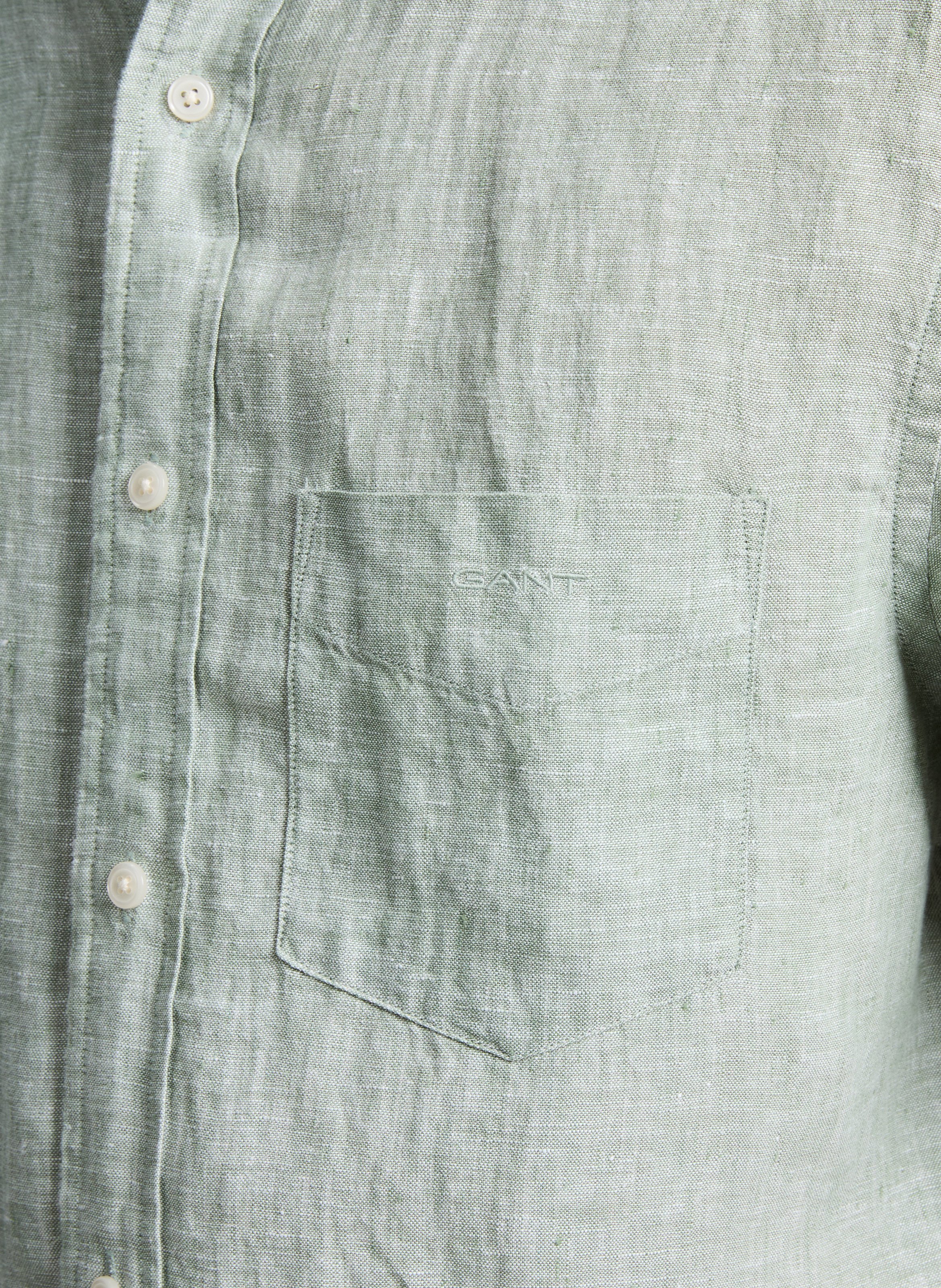 Linen shirt GANT Green