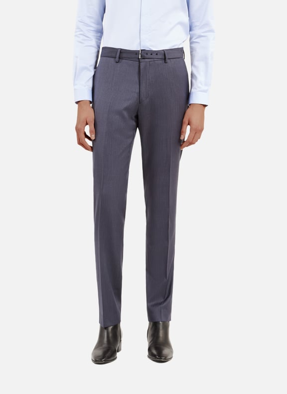 Pantalon de costume à rayures Bleu by THE KOOPLES THE KOOPLES Pantalon de costume à rayures Bleu