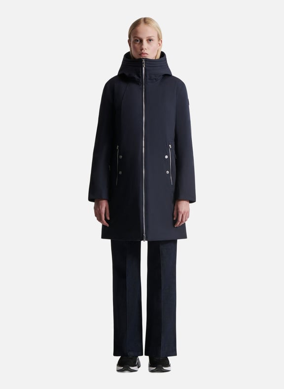 Manteau misha col montant coupe regular Bleu by FUSALP FUSALP Manteau misha col montant coupe regular Bleu