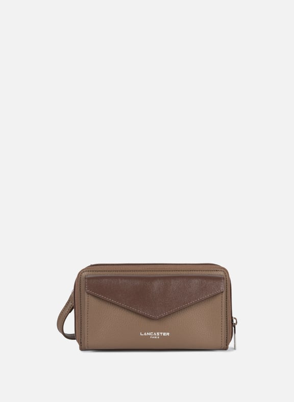 Pochette smartphone - maya kba Marron by LANCASTER LANCASTER Pochette smartphone - maya kba Marron