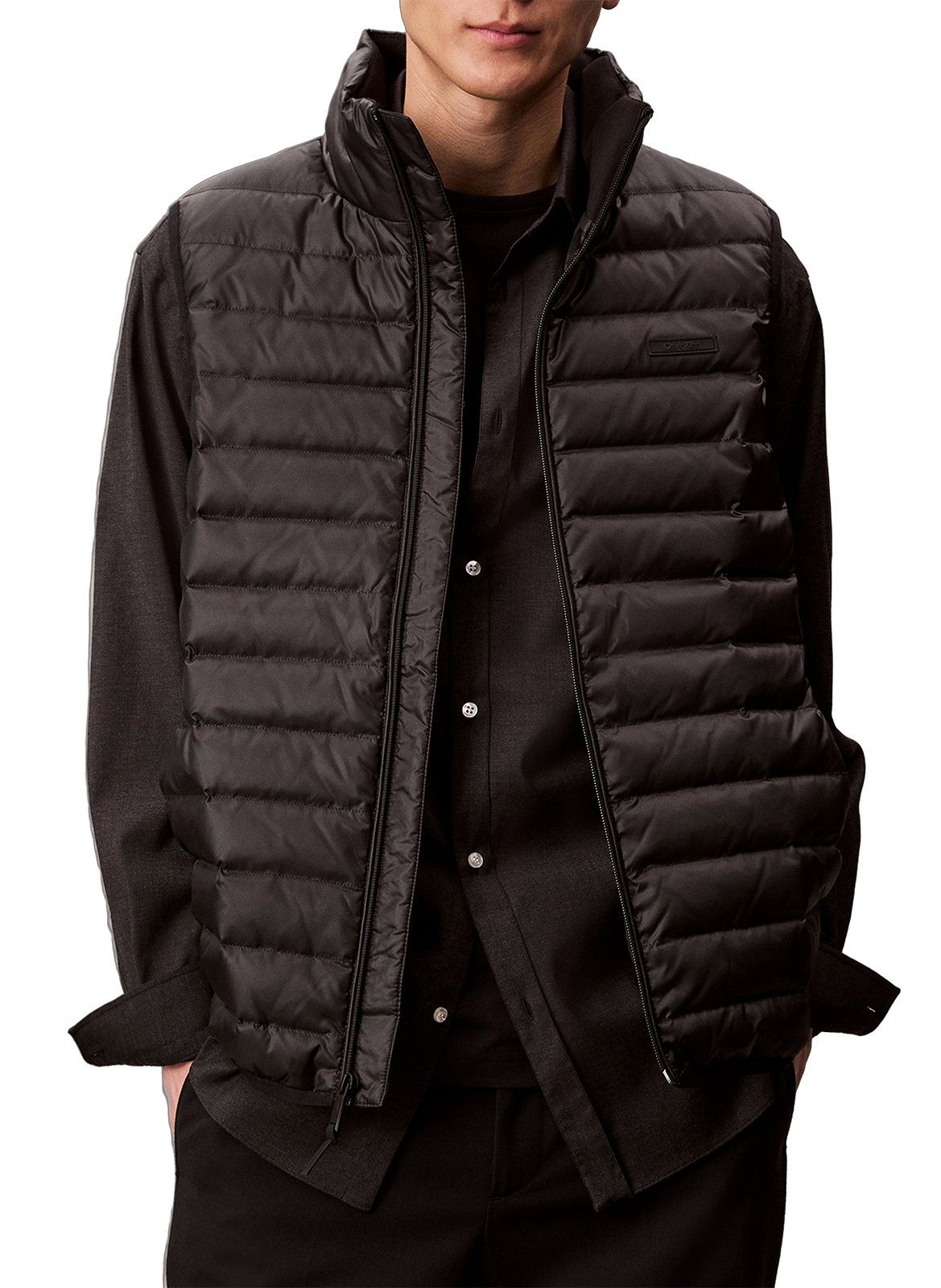 CALVIN KLEIN Padded gilet Black