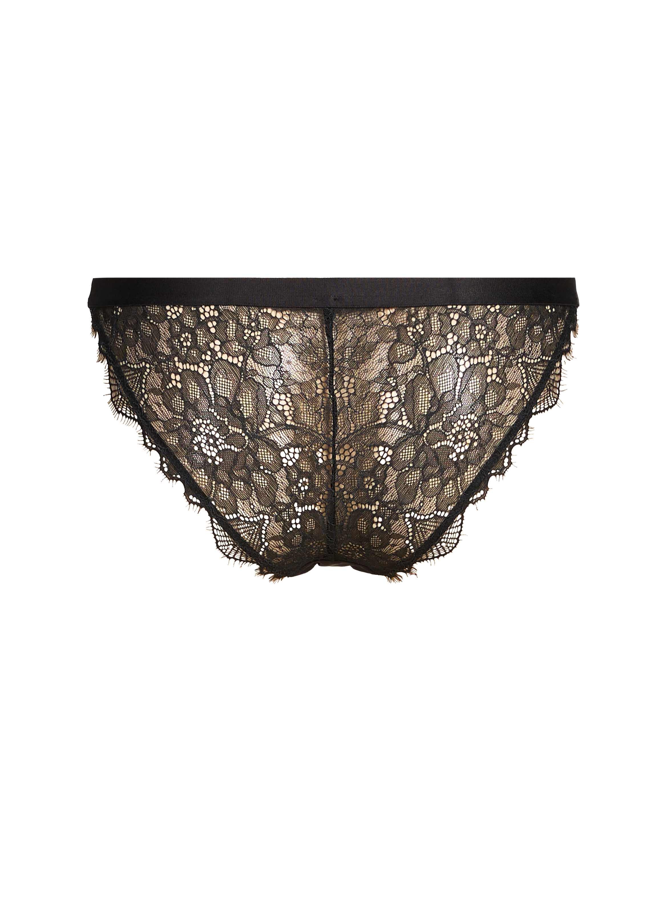 Culotte échancrée en dentelle LOVE STORIES Noir