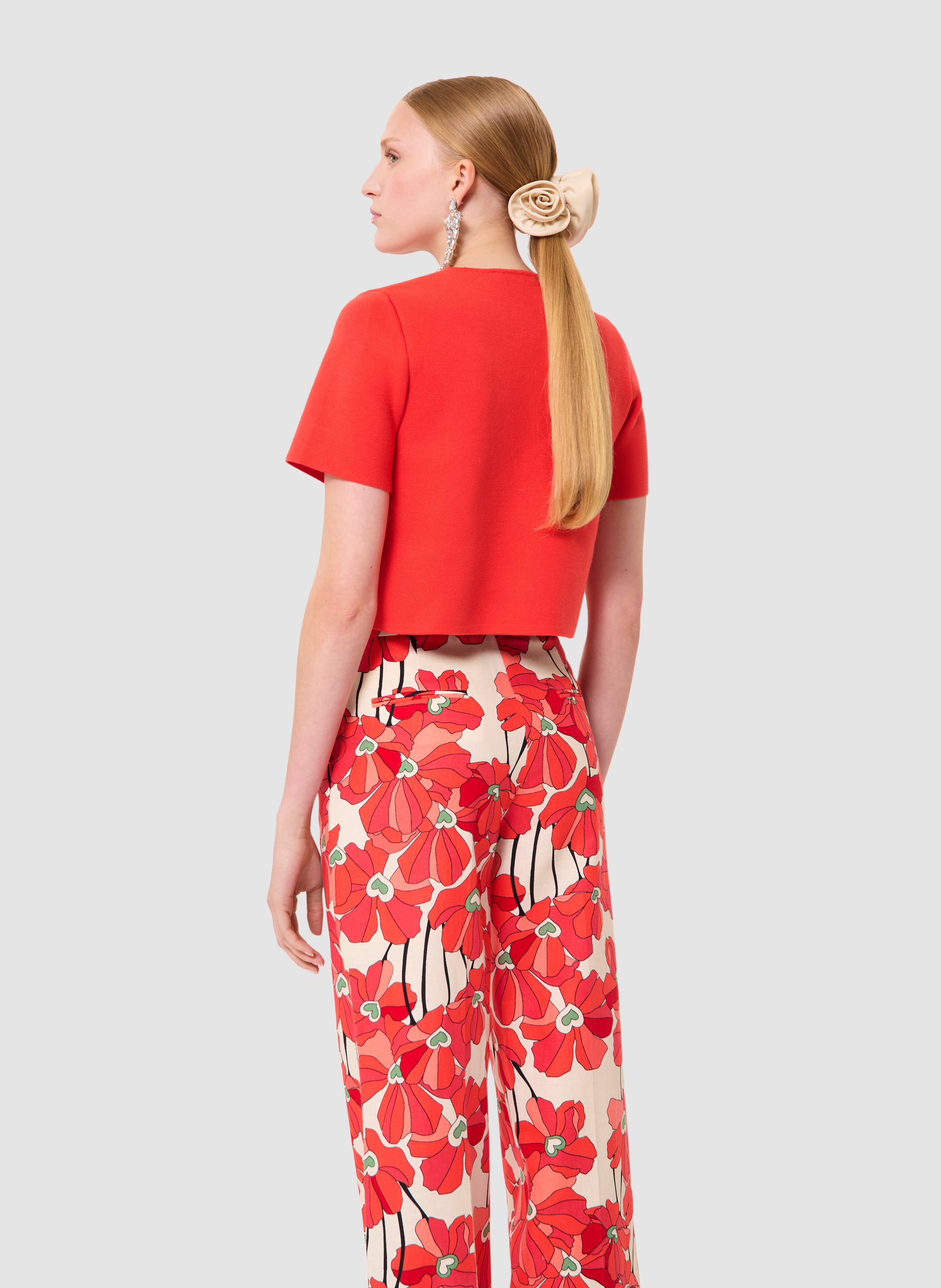 Gilet glitter TARA JARMON Rouge