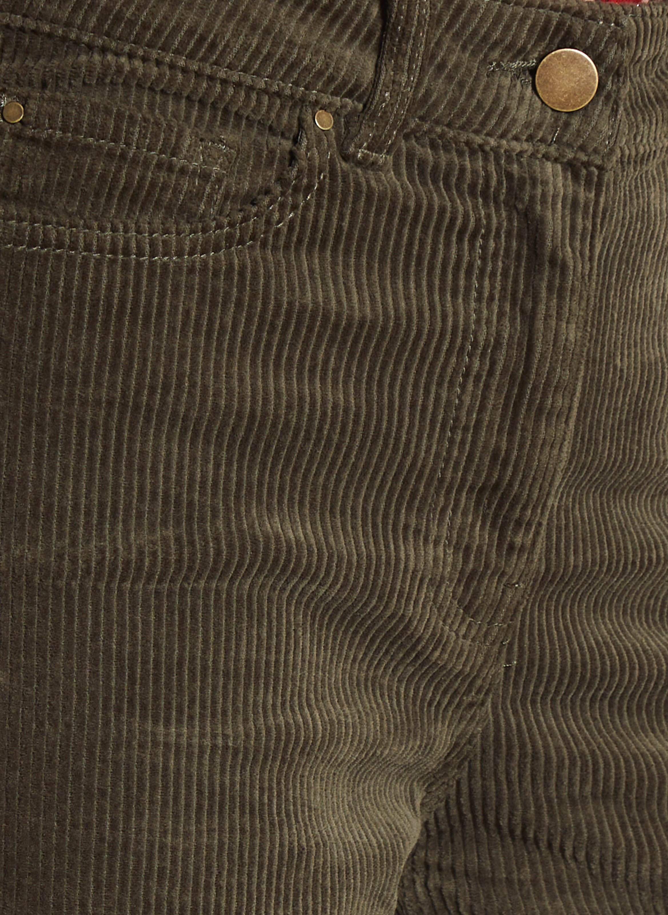 Pantalon droit en velours côtelé lisa MAISON 123 Kaki