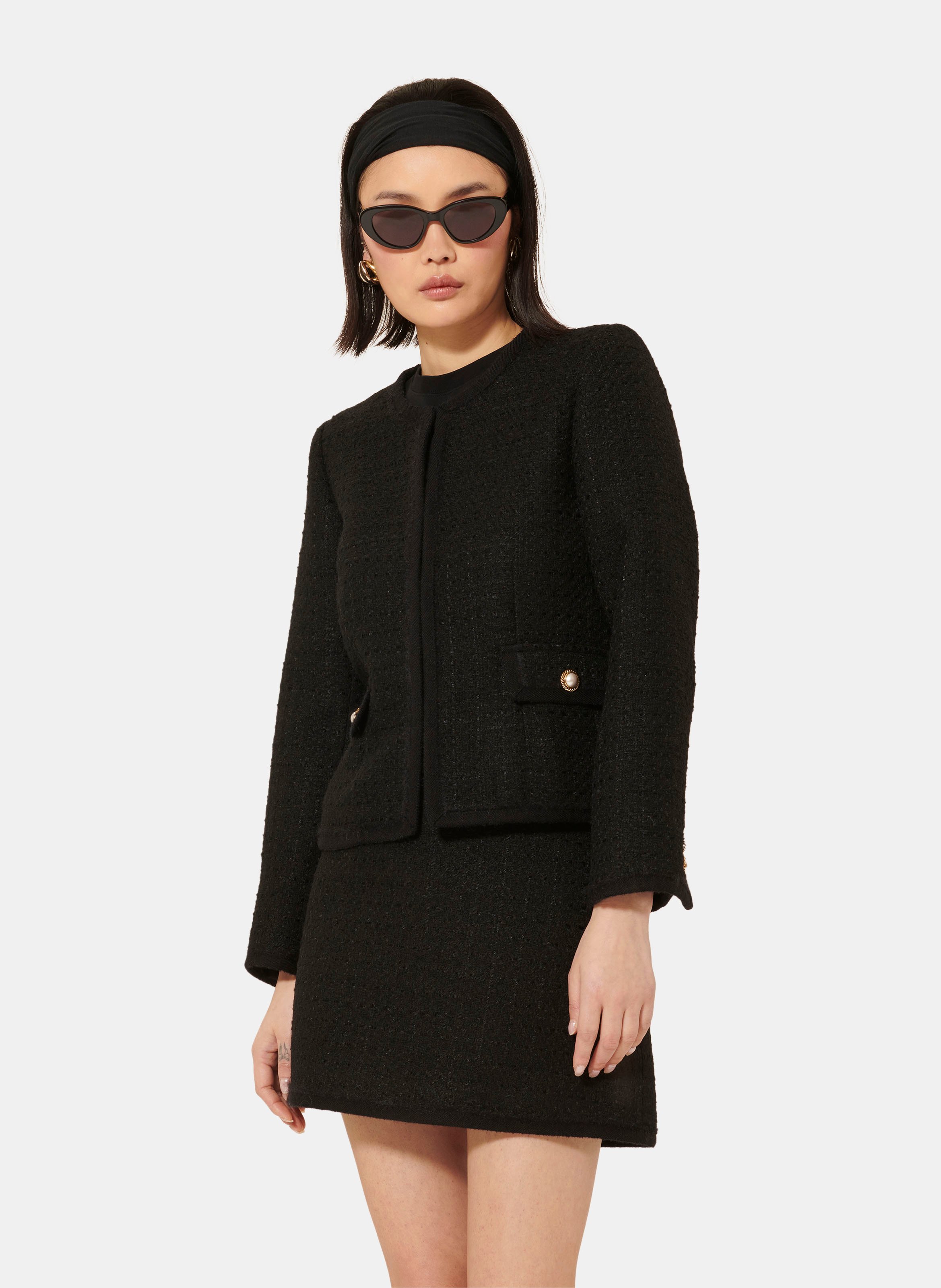 Veste velvet TARA JARMON Gris