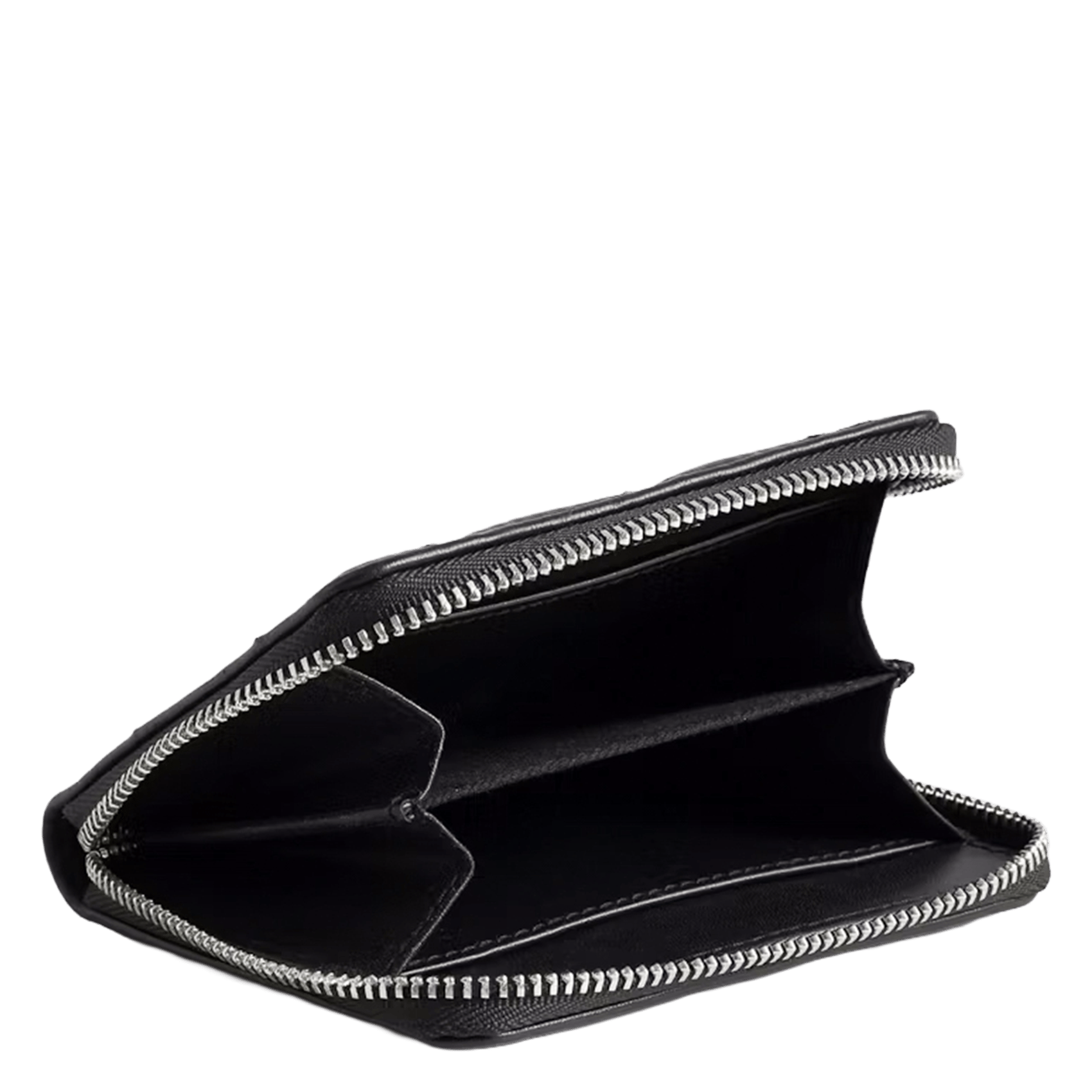 Porte-monnaie en cuir matelassé mini zv ZADIG&VOLTAIRE Noir