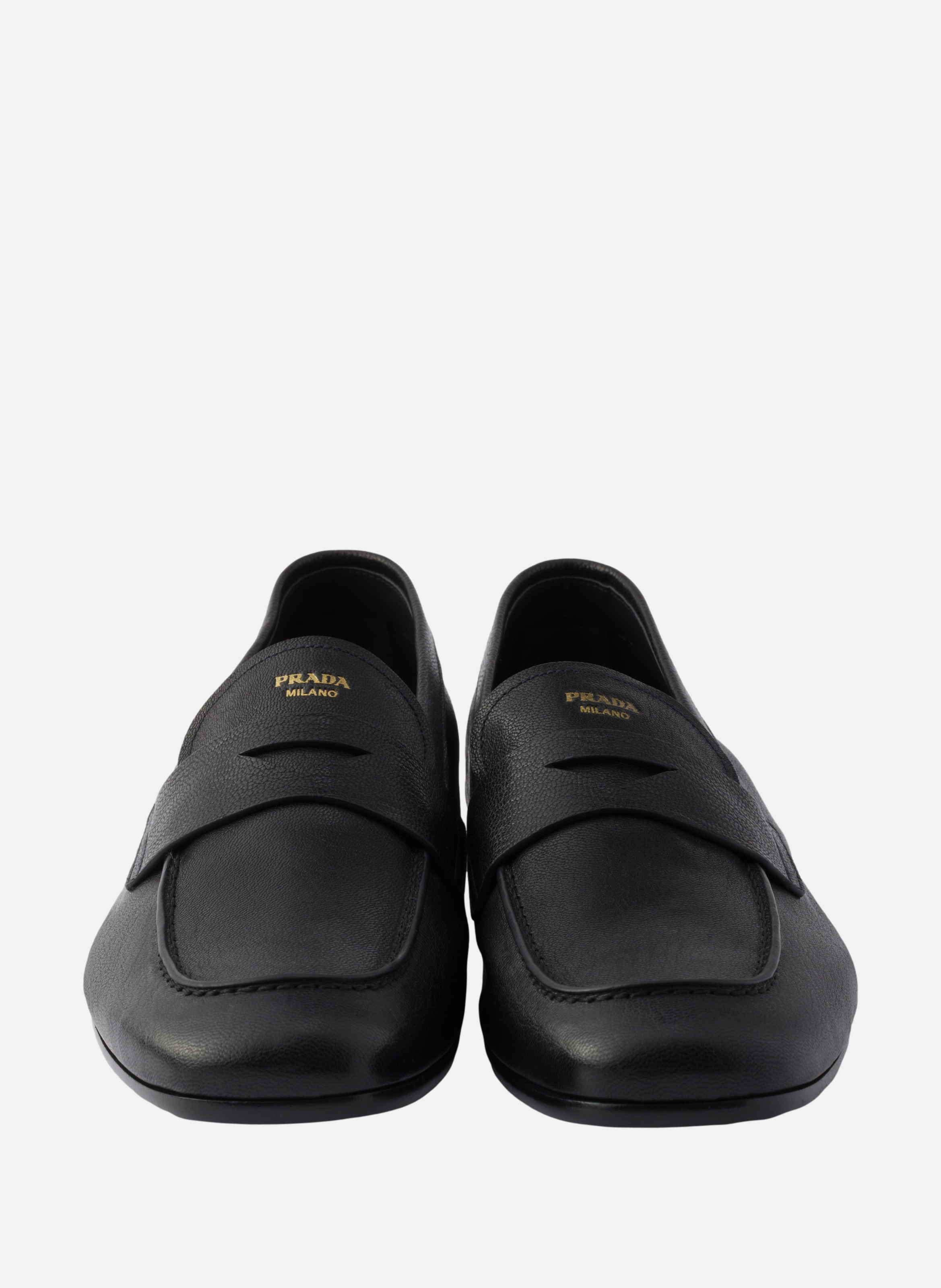 Mocassins en cuir PRADA Noir