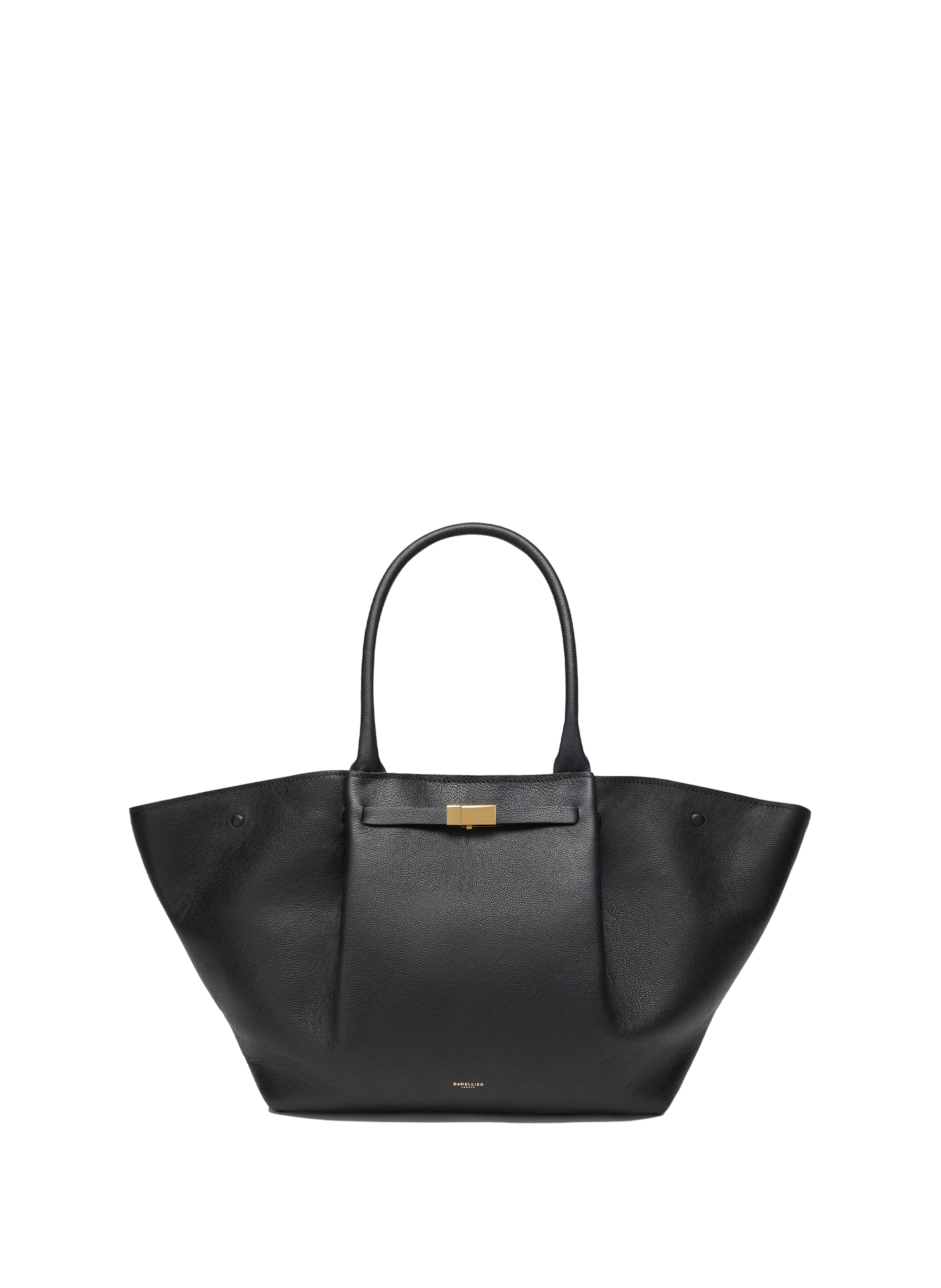 DEMELLIER LONDON New York grained leather handbag Black