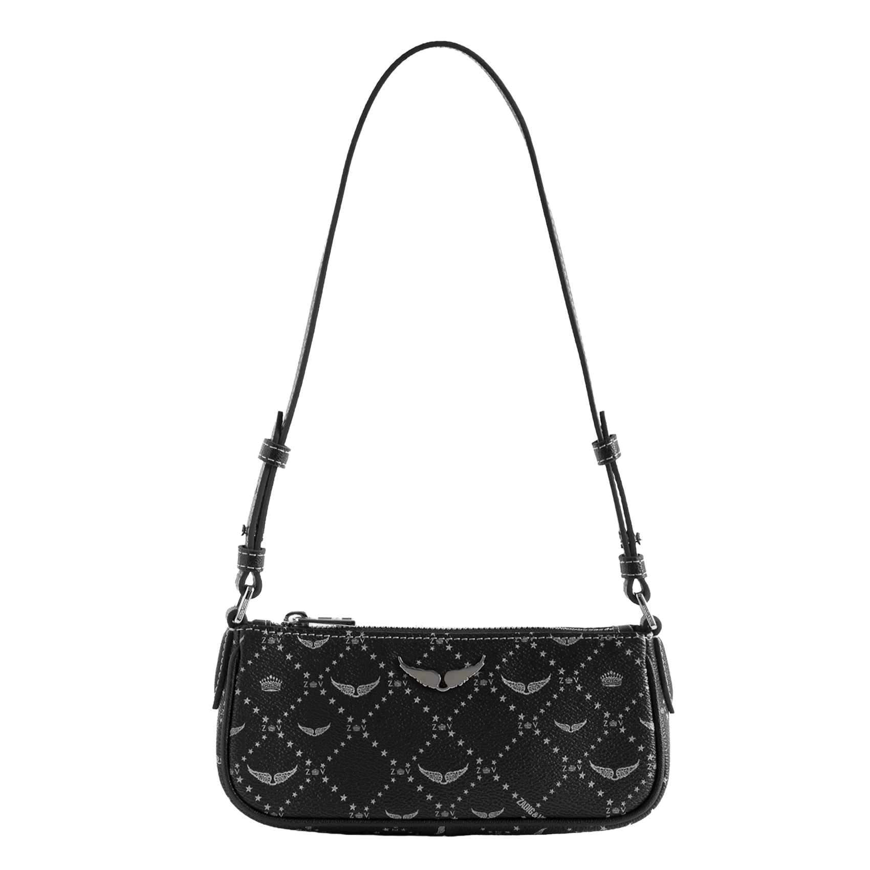 Sac porté épaule imprimé z pocket ZADIG&VOLTAIRE Noir