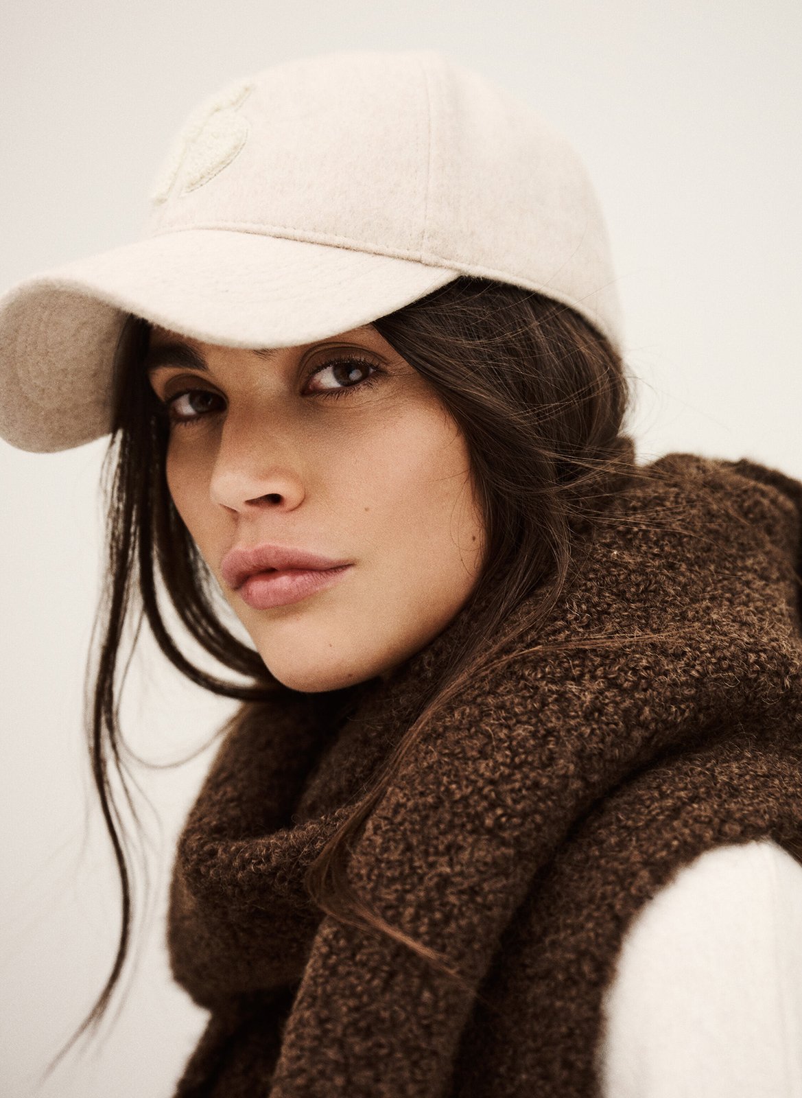 Casquette unie à logo sherpa hugo BA&SH Beige