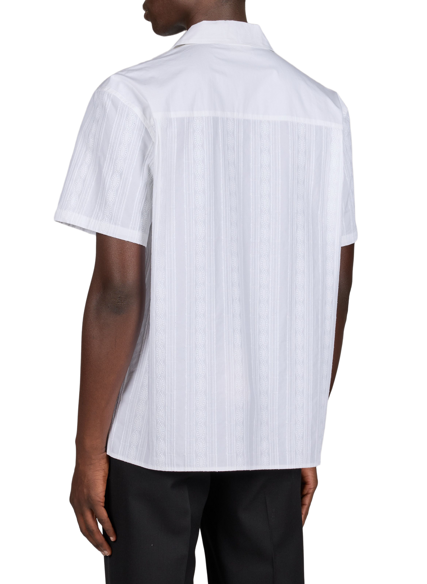 Chemise texturé en coton DROLE DE MONSIEUR Blanc