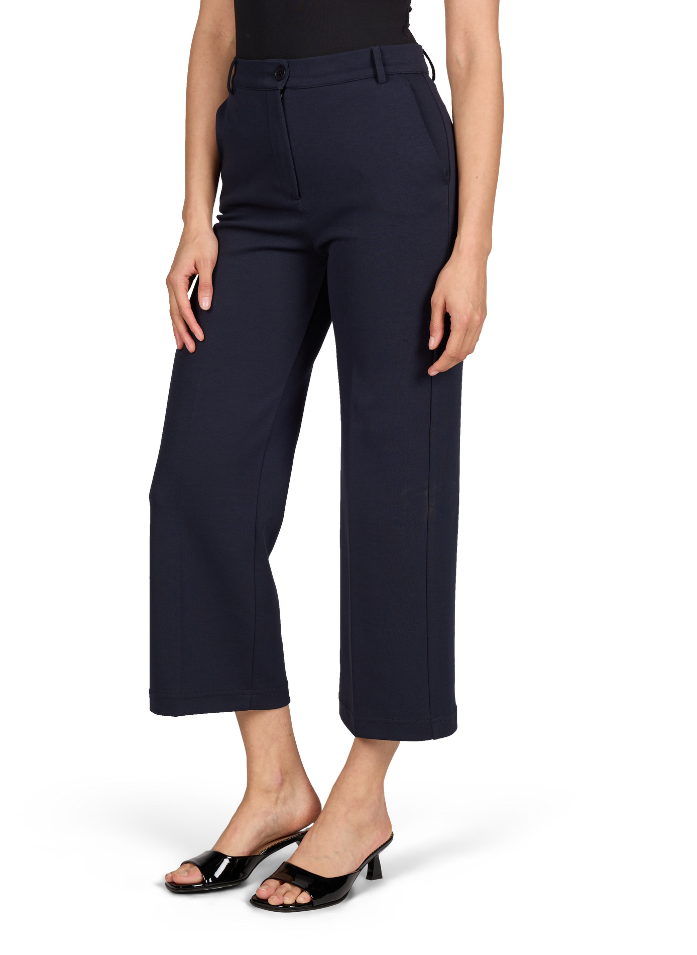 Pantalon droit Abano en jersey coton mélangé MAX MARA WEEK END Bleu