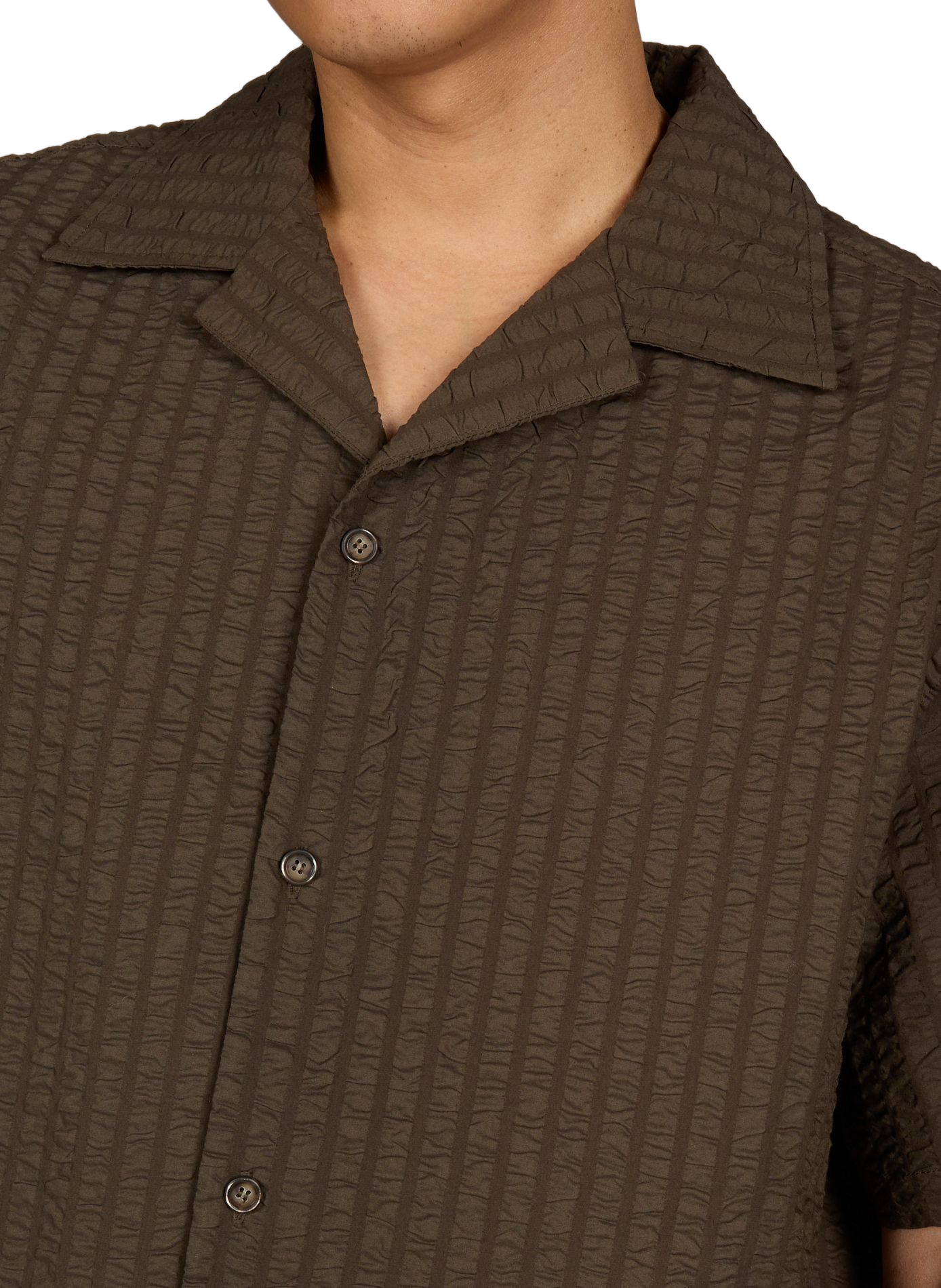 Camisa de mangas cortas texturizada MERELY MADE Verde