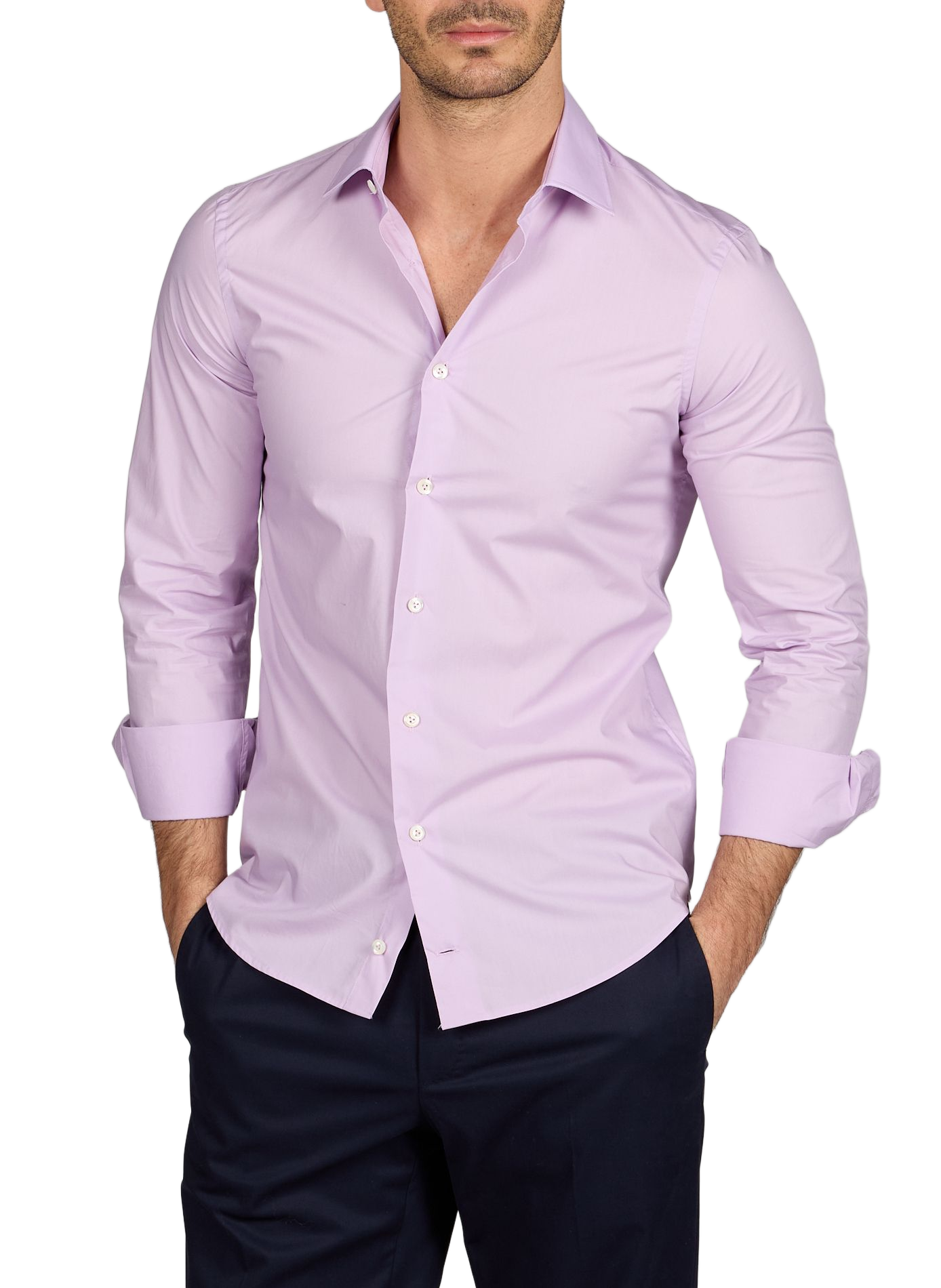 Chemise unie en coton VAN LAACK Rose