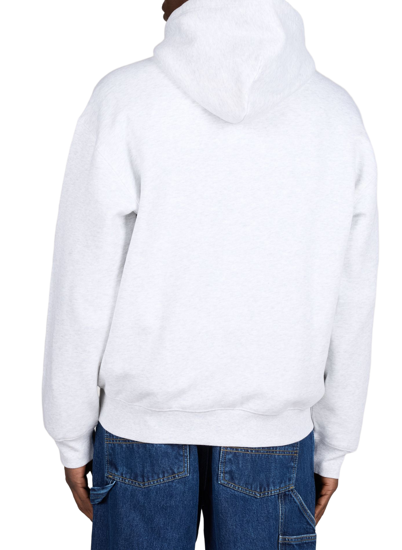 Zip-up hooded cotton sweatshirt CARHARTT WIP Grey