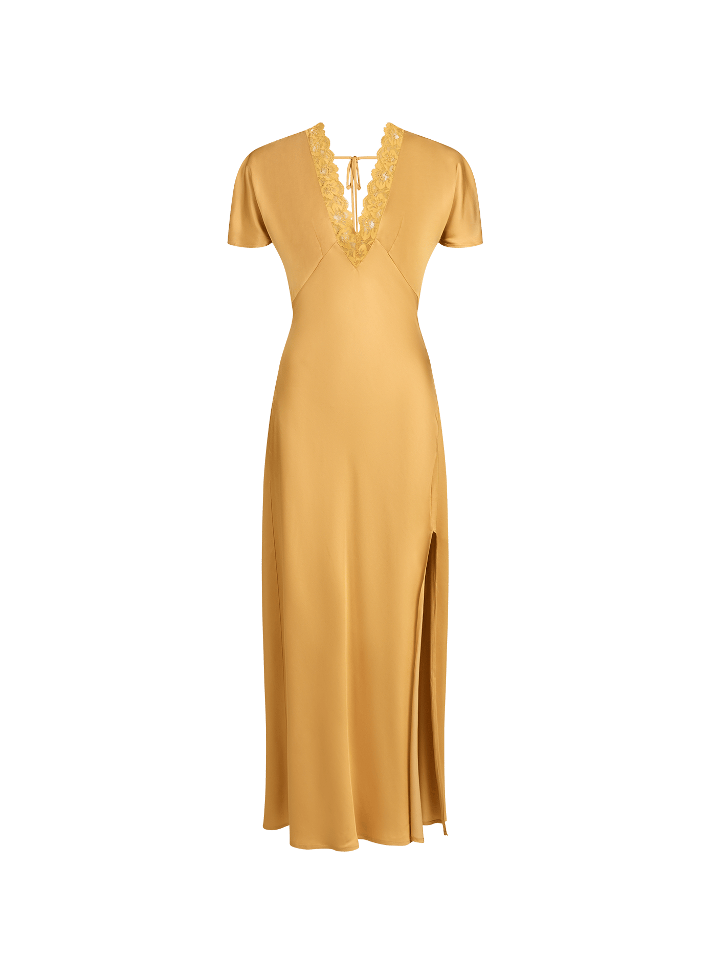 Robe longue Visomera fluide VILA Jaune