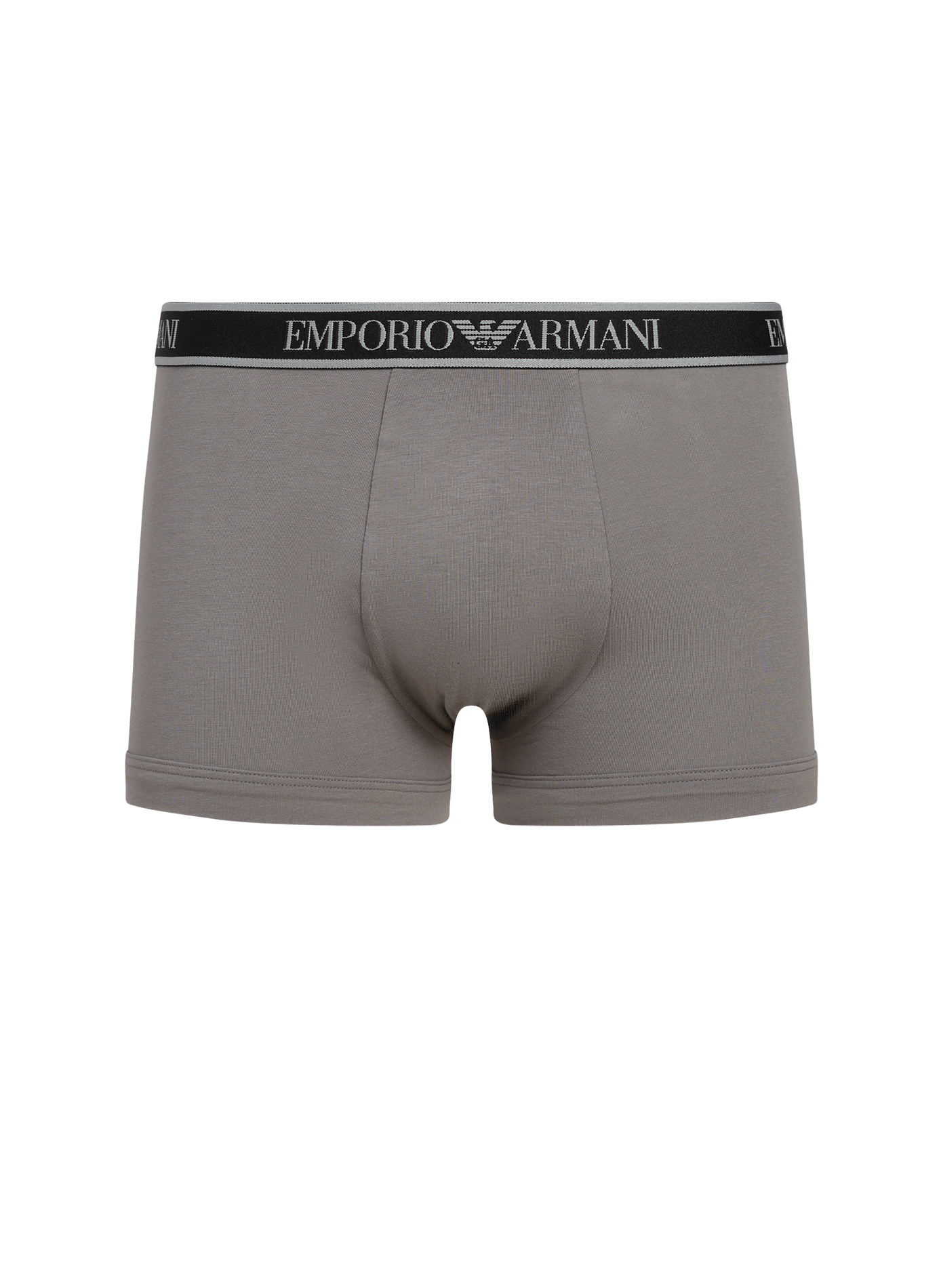 Set of three plain boxers in blended cotton EMPORIO ARMANI Multicolour