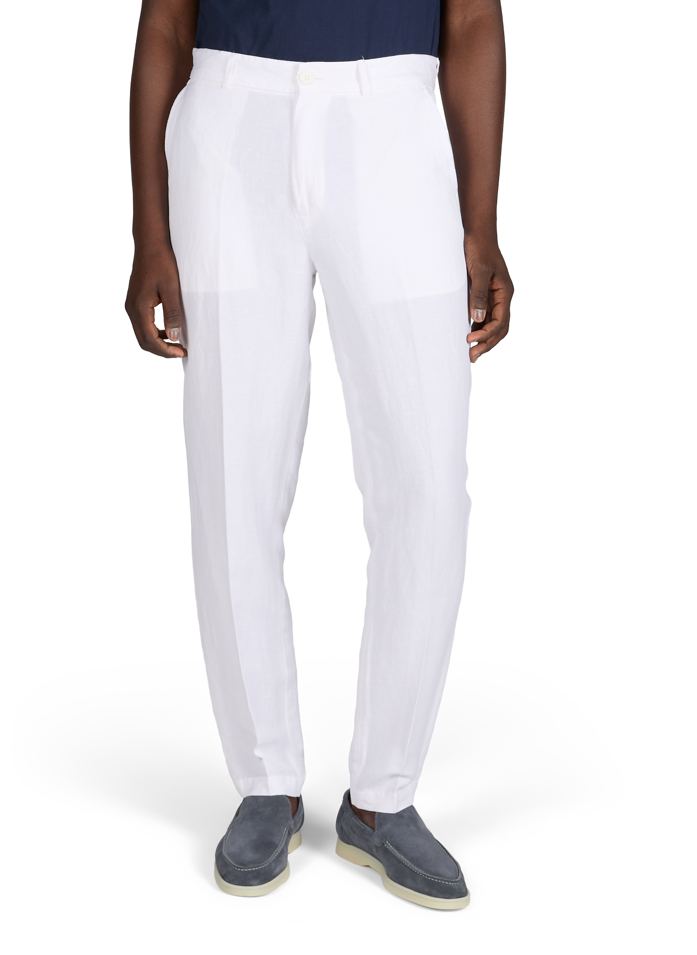 Pantalon en lin mélangé ARMANI EXCHANGE Blanc