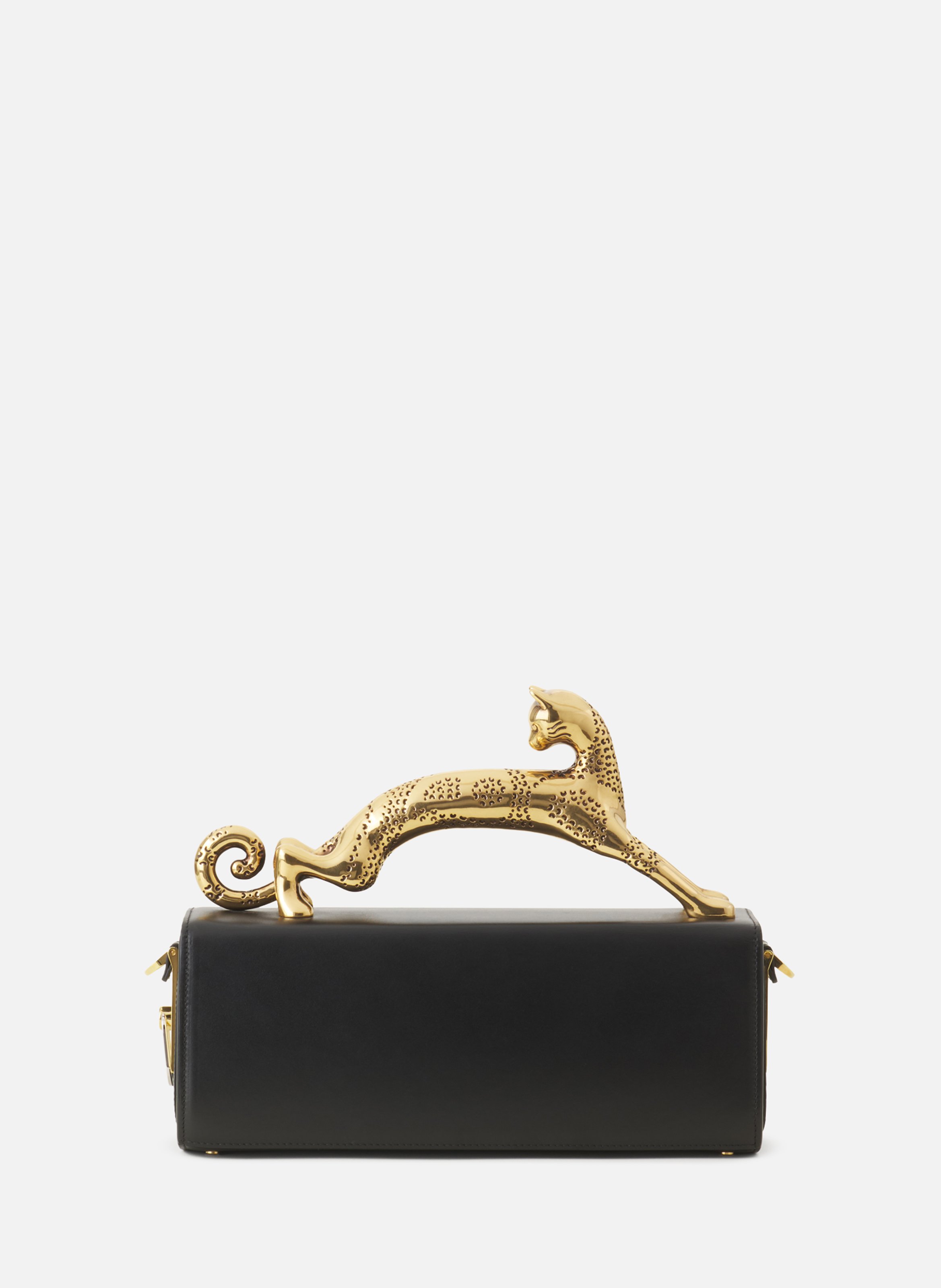 Sac pencil cat en cuir LANVIN Noir