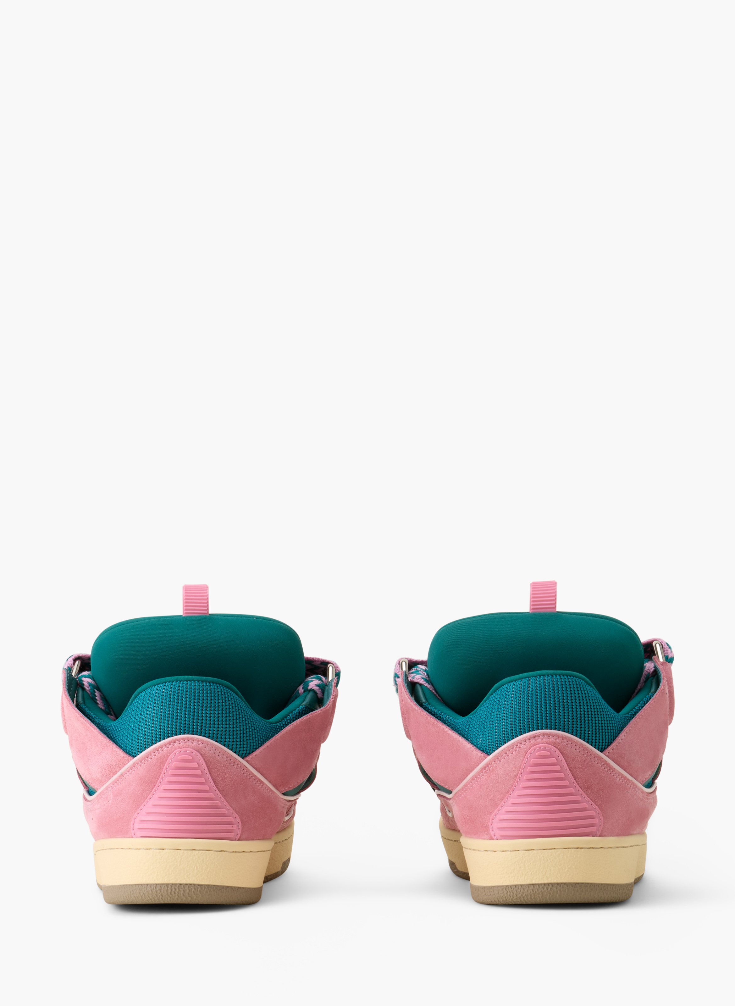 Sneakers curb en cuir LANVIN Rose