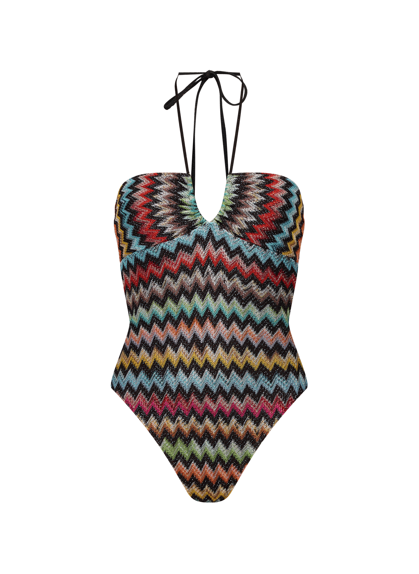 Maillot de bain une pièce en maille brillante à motif zigzag MISSONI Multicolore