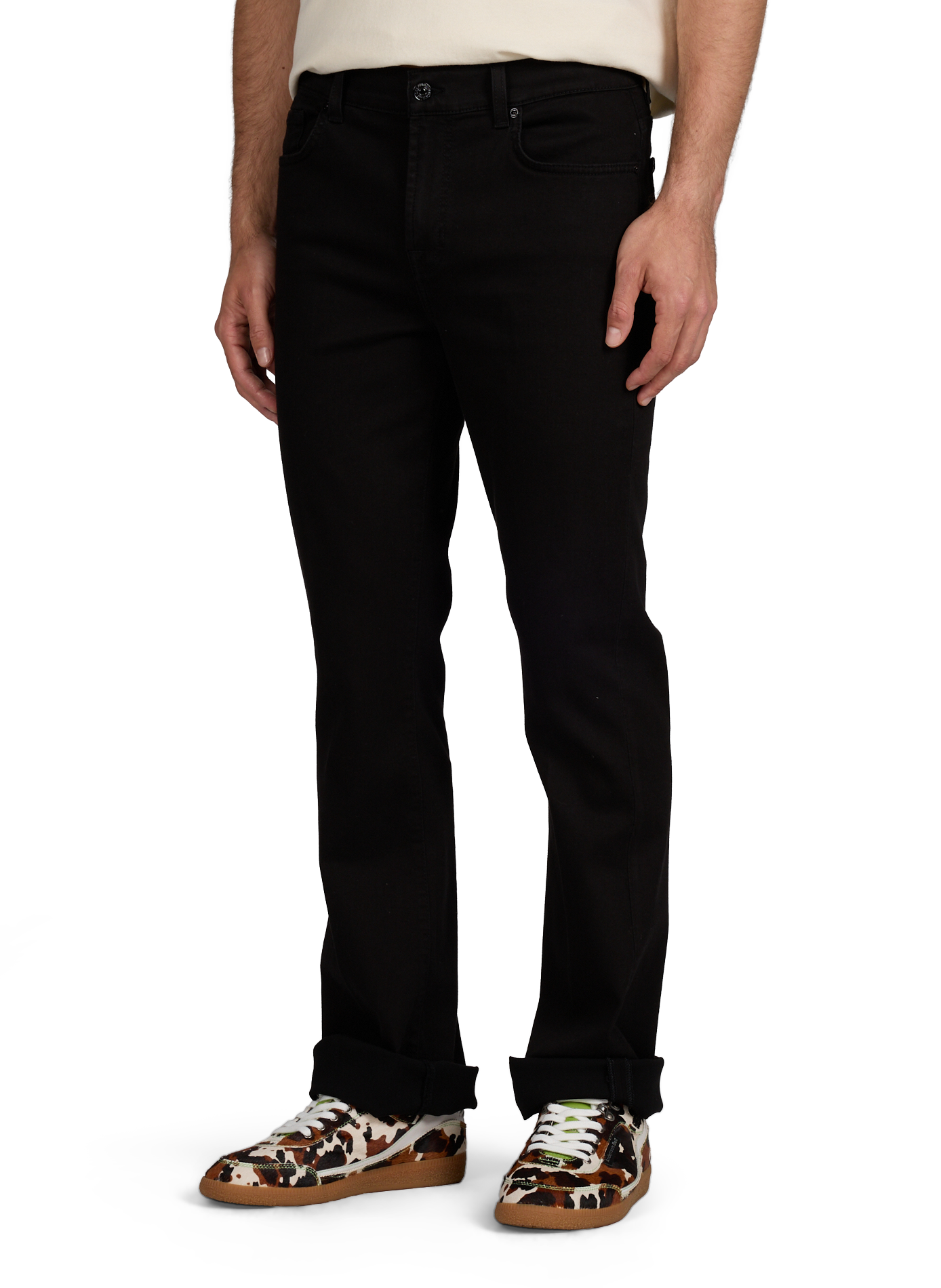 Jean bootcut à taille mi-haute 7 FOR ALL MANKIND Noir