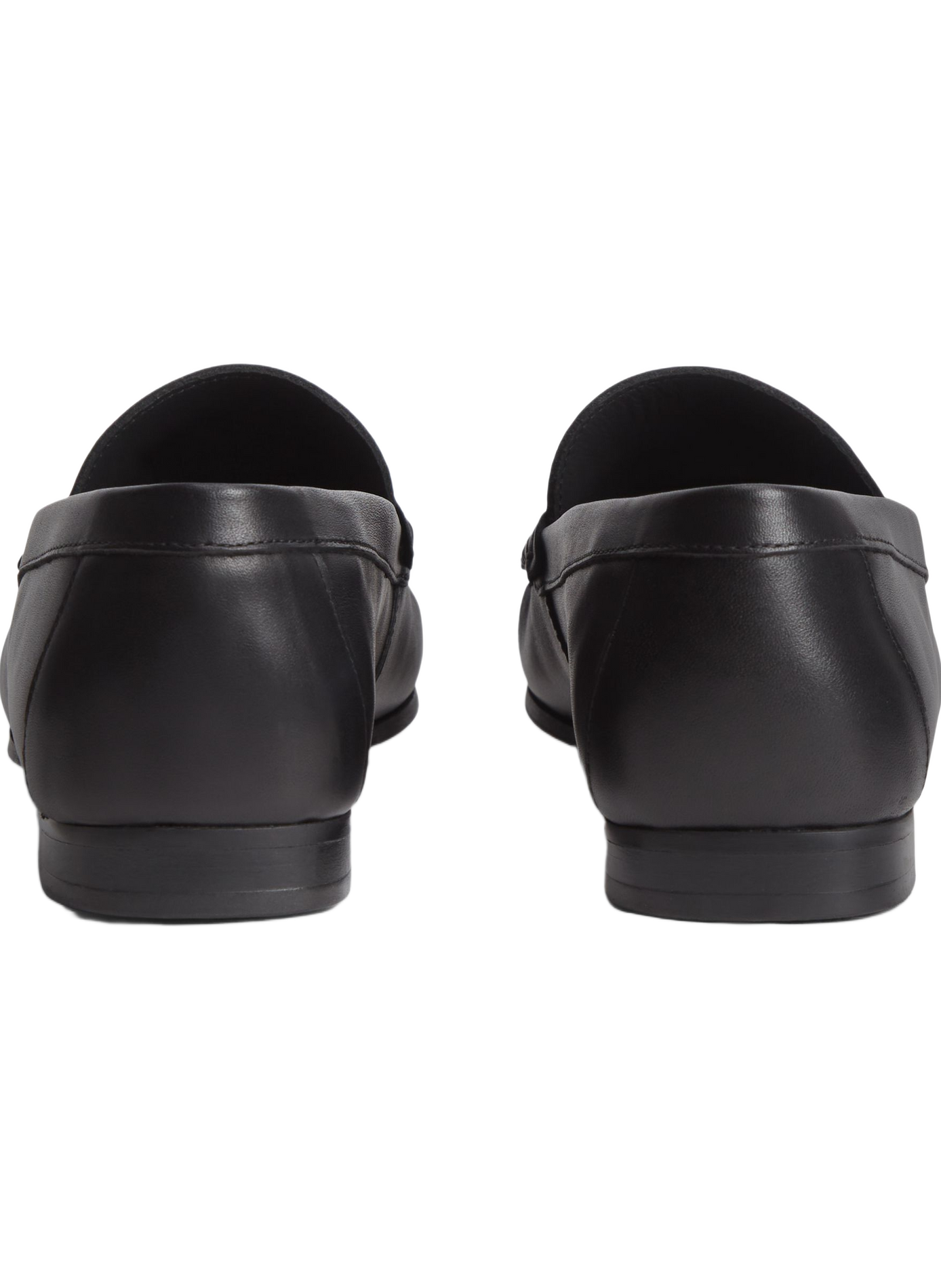 Moccasins with golden detail in leather TOMMY HILFIGER Black