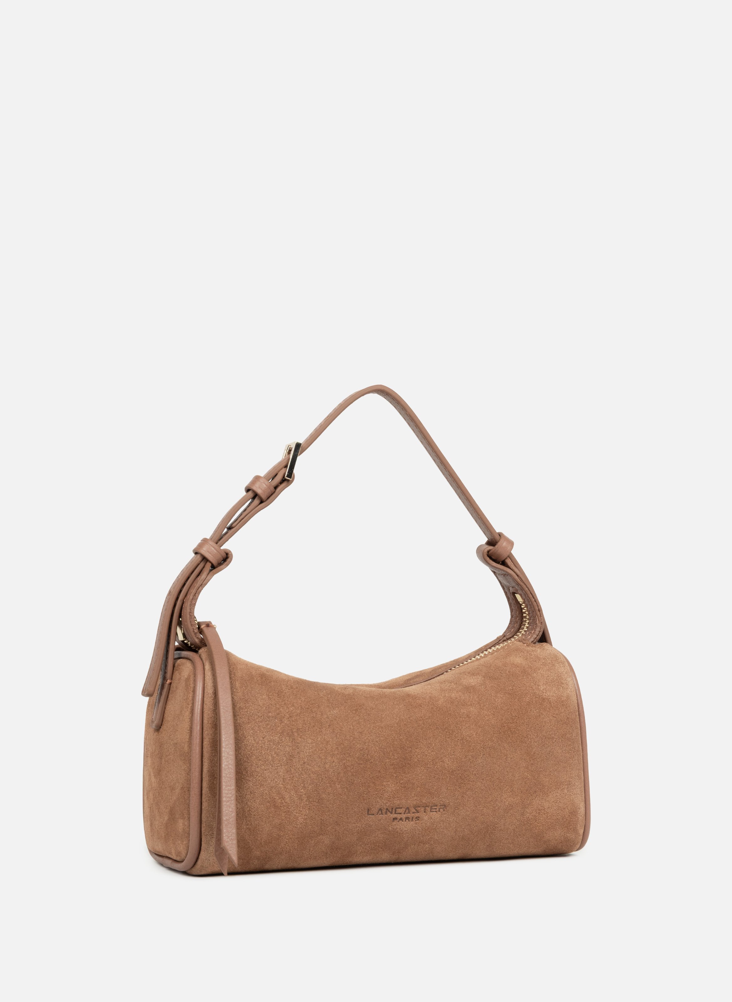 Petit sac rectangle - suède LANCASTER Marron