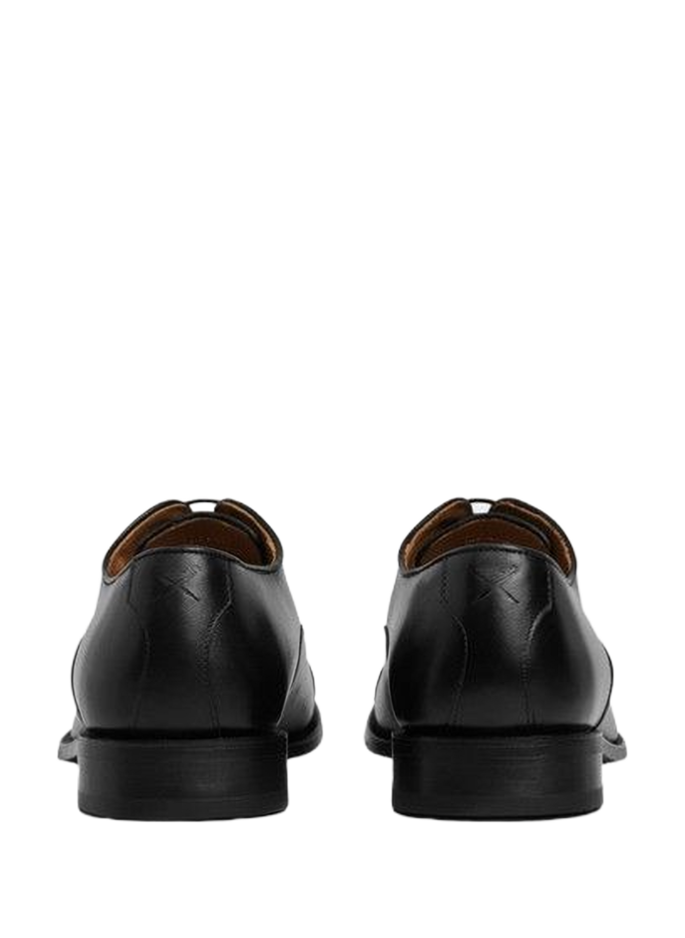 Oxford lace-up Derby shoes in leather HACKETT Black