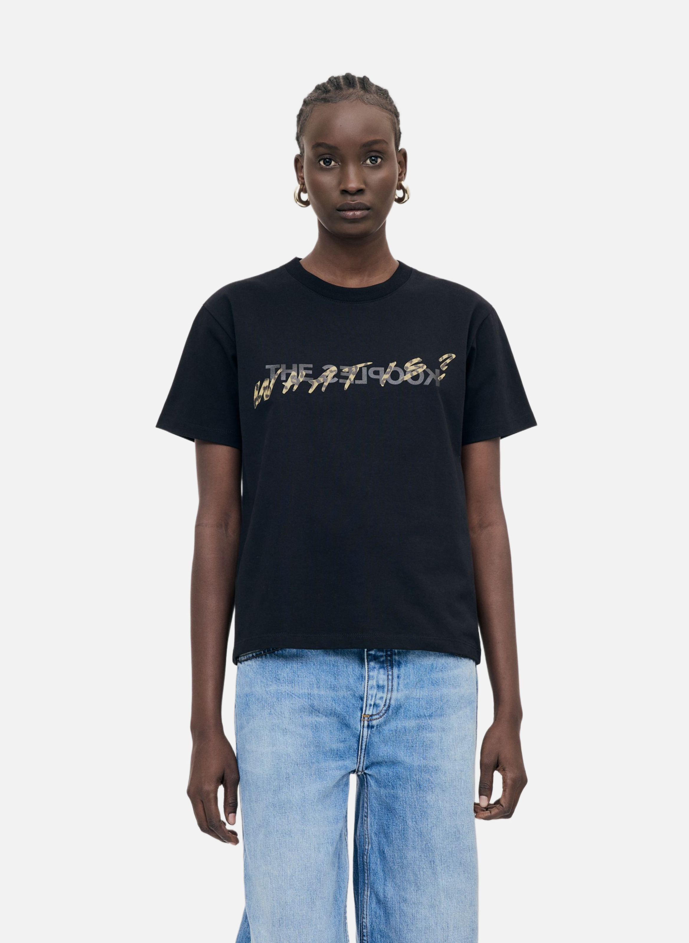 T-shirt logo en coton what is THE KOOPLES Noir
