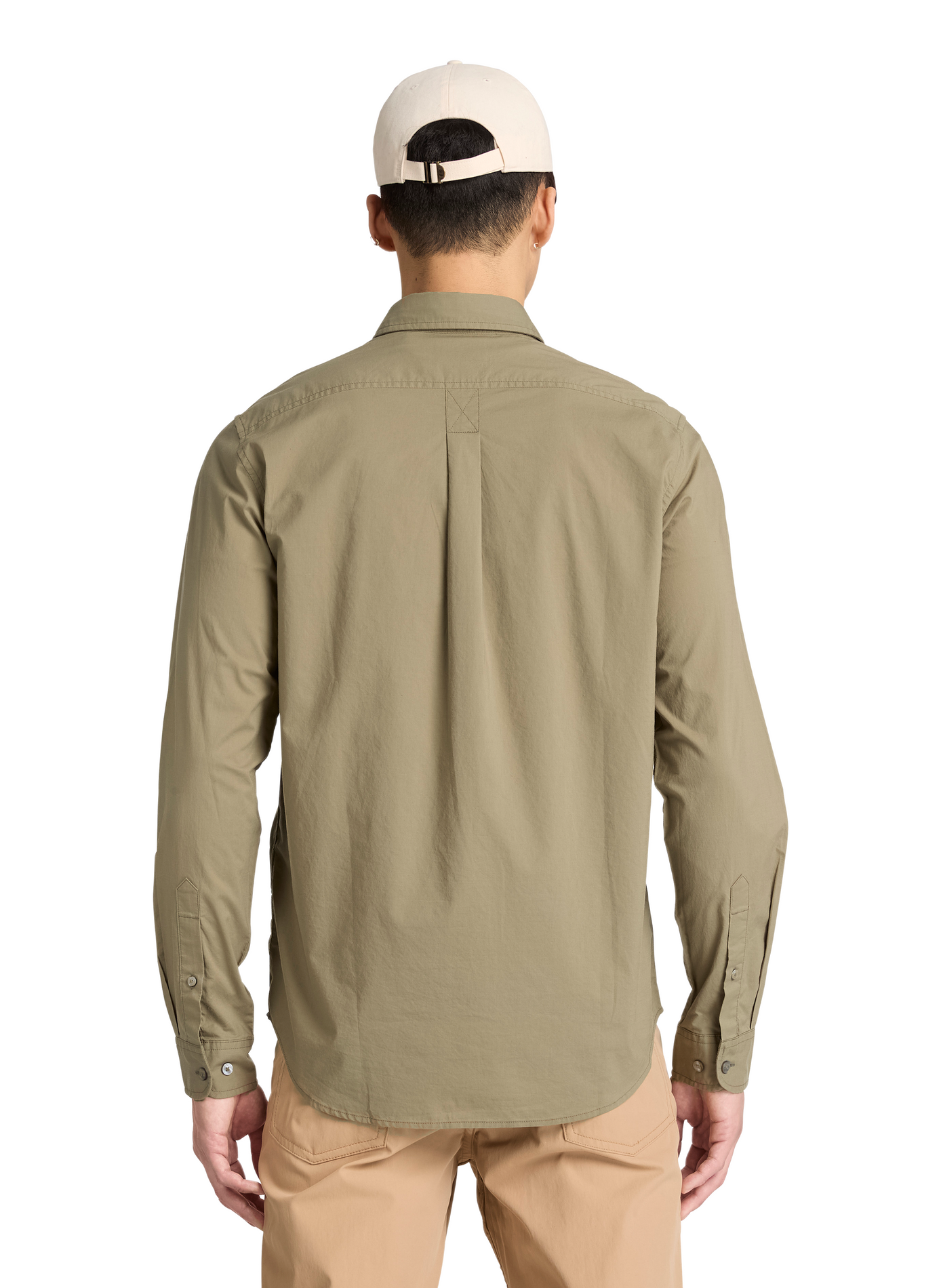 Chemise slim en coton TIMBERLAND Kaki