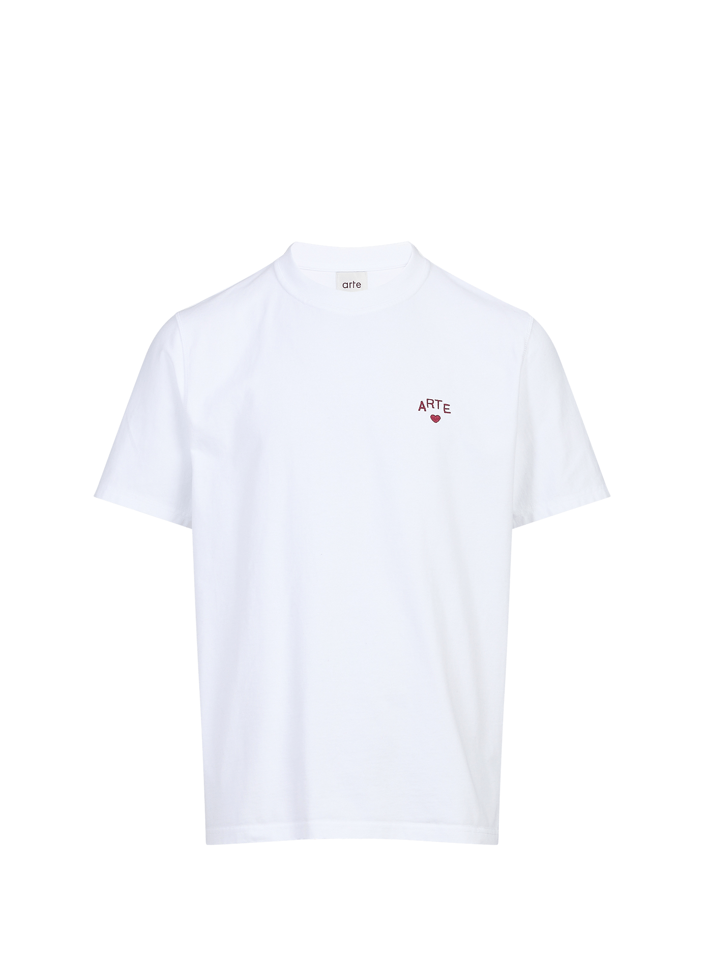 Oversize Rundhalsausschnitt T-Shirt aus Baumwolle ARTE ANTWERP Weiss