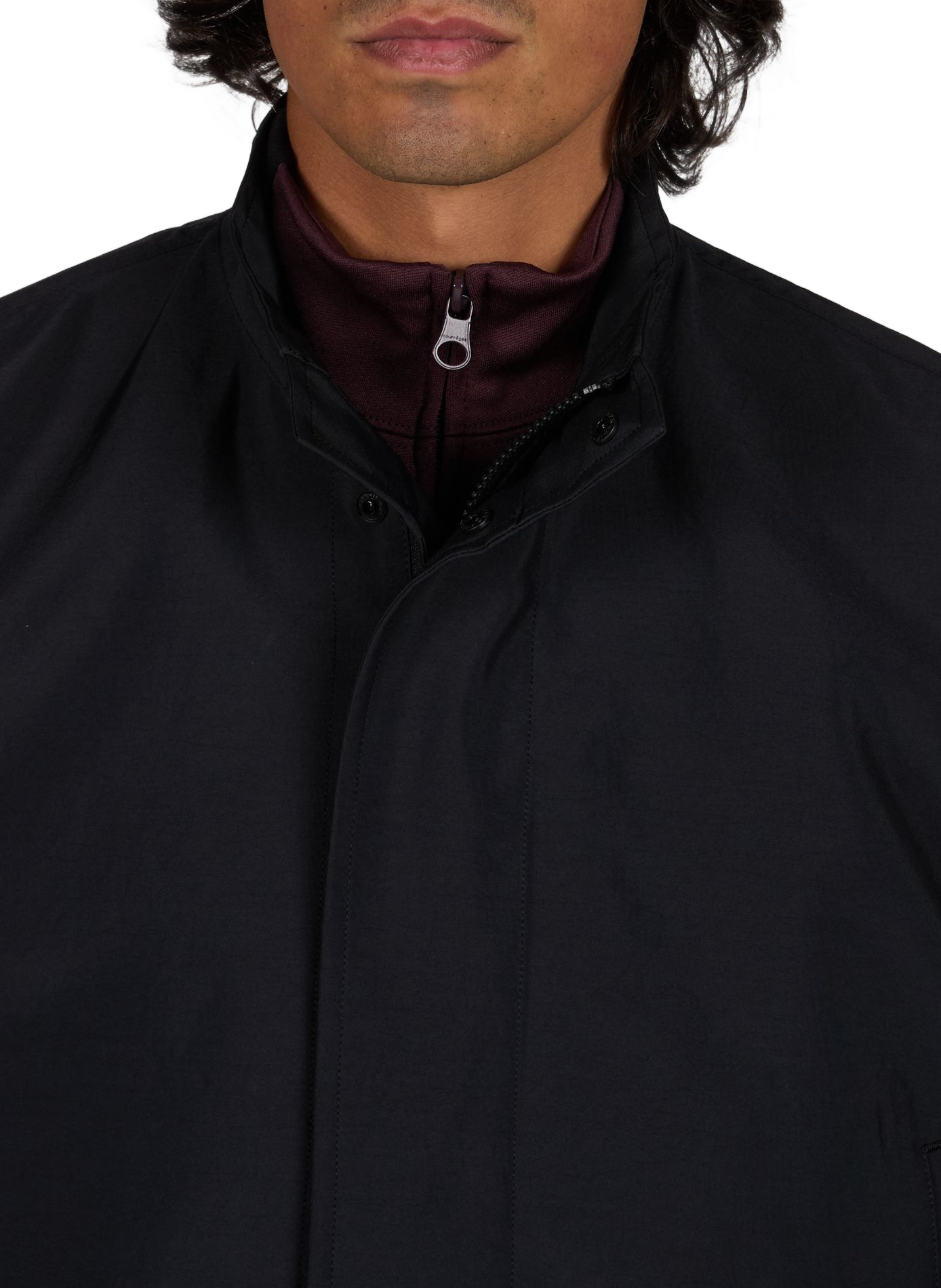 Solid high-neck jacket ISSEY MIYAKE Black