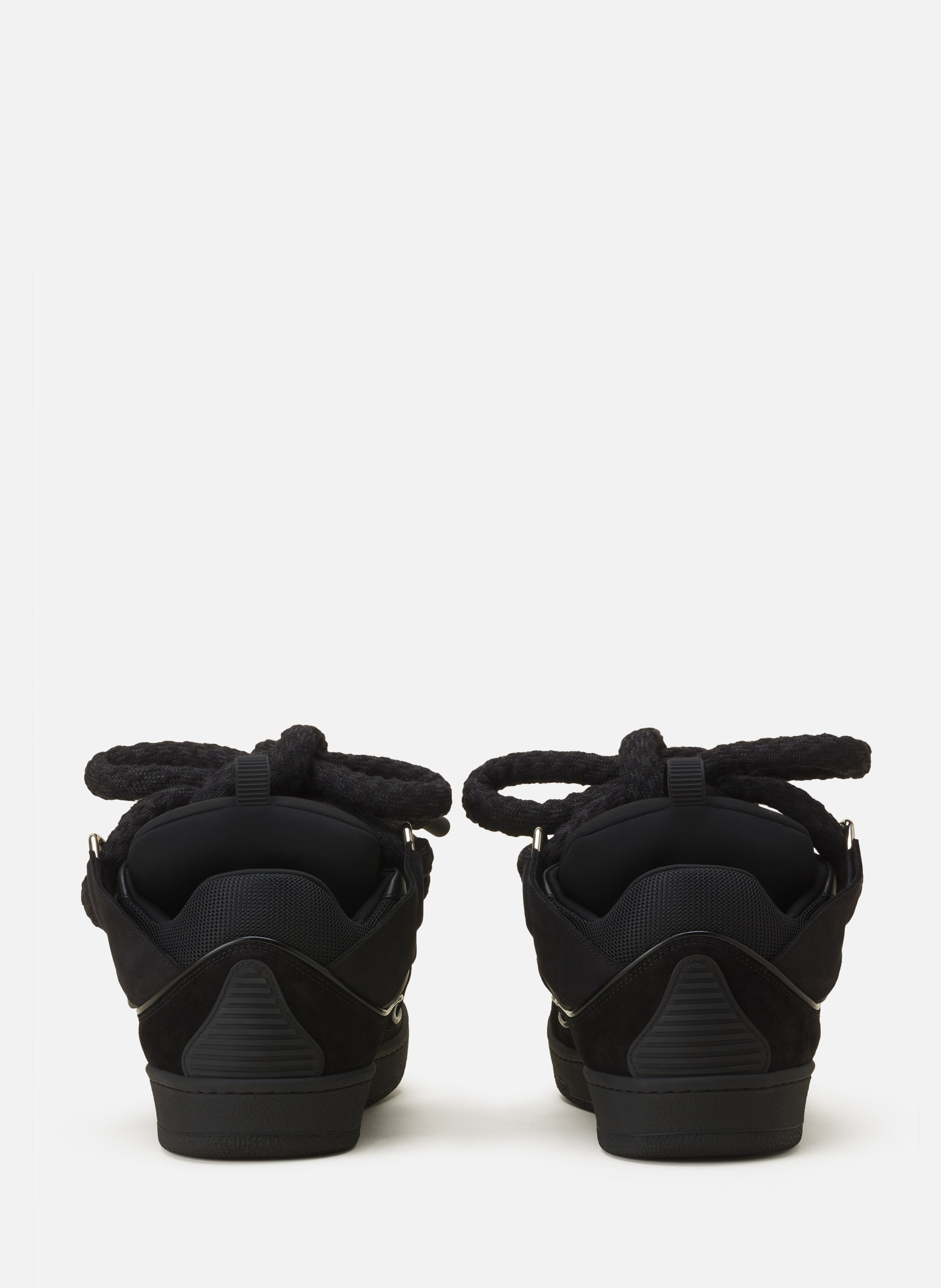 Sneakers curb snake en cuir LANVIN Noir