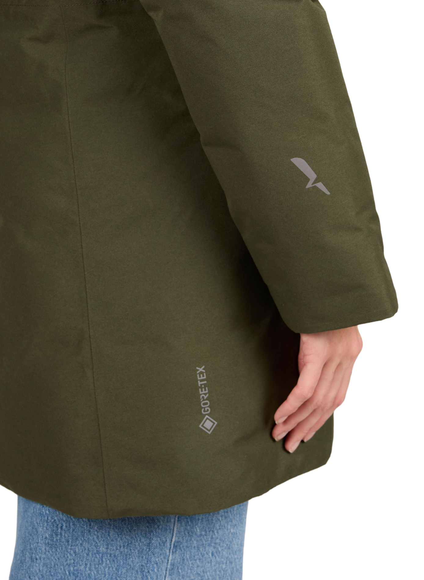 Parka duvet ajustée GORE-TEX AIGLE Kaki
