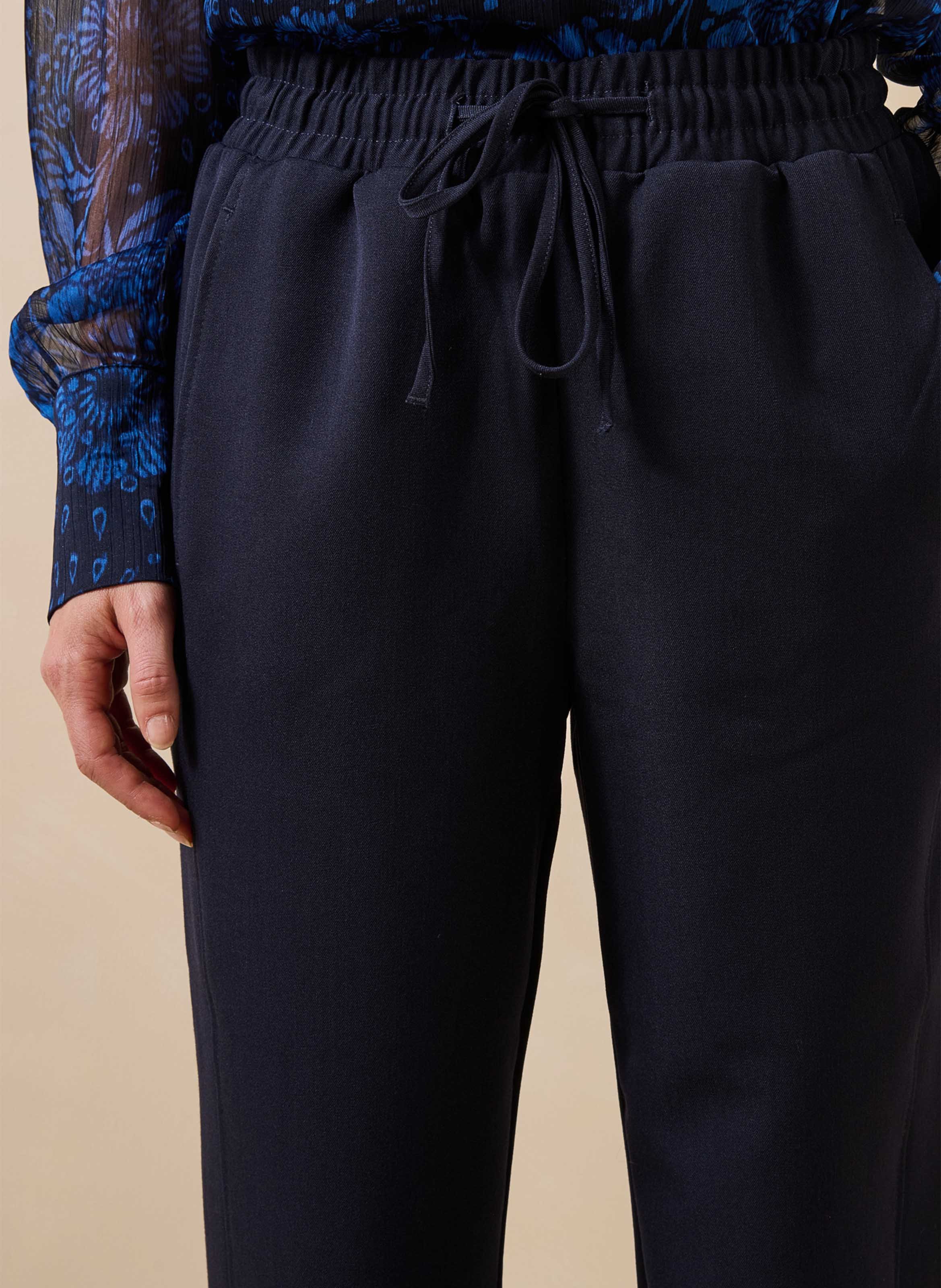 Broek met wortelsnit uni LA FEE MARABOUTEE Blauw