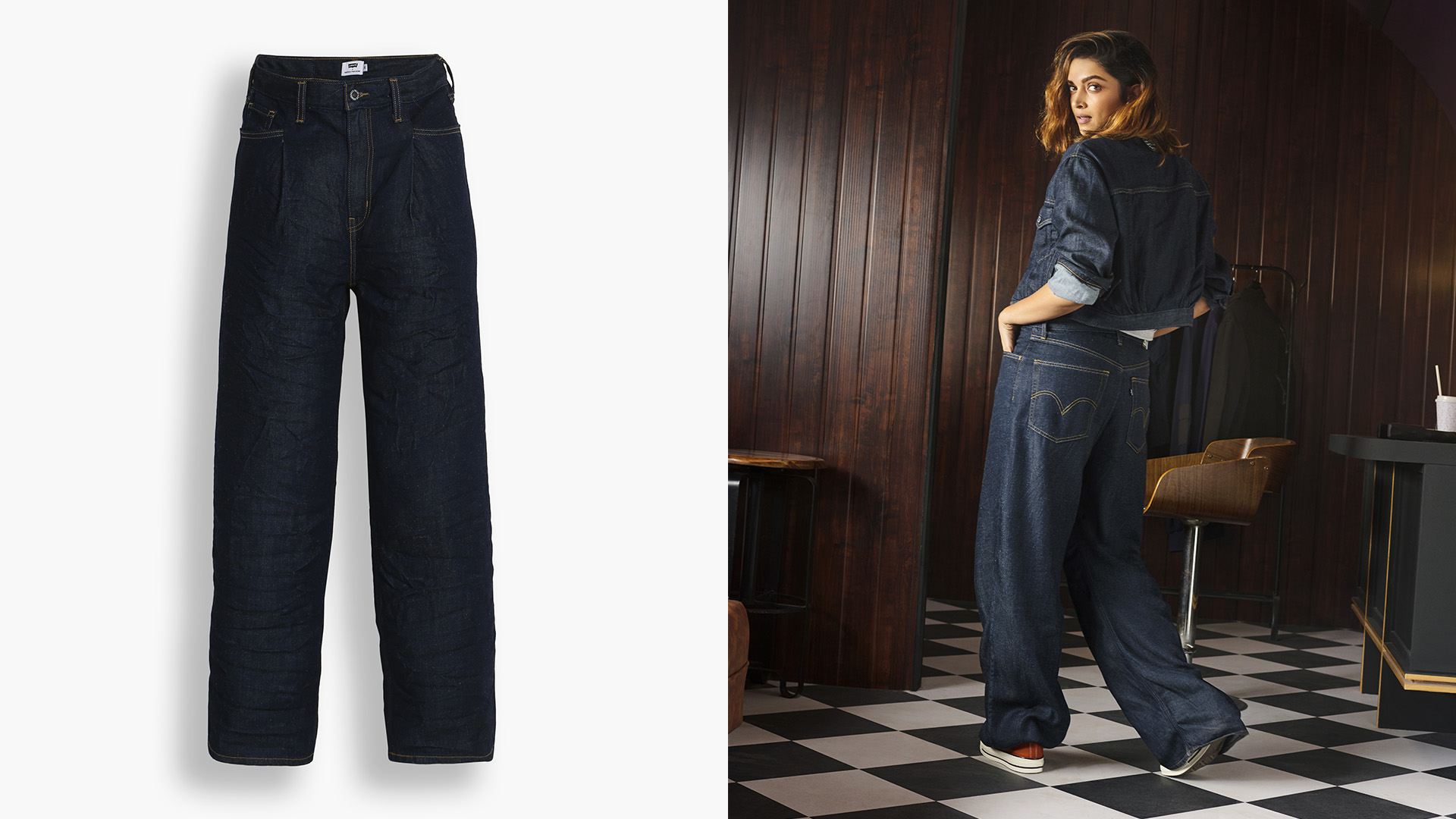 Levi's® x Deepika Padukone Pleated High Loose Levi's® x Deepika Padukone Pleated High Loose