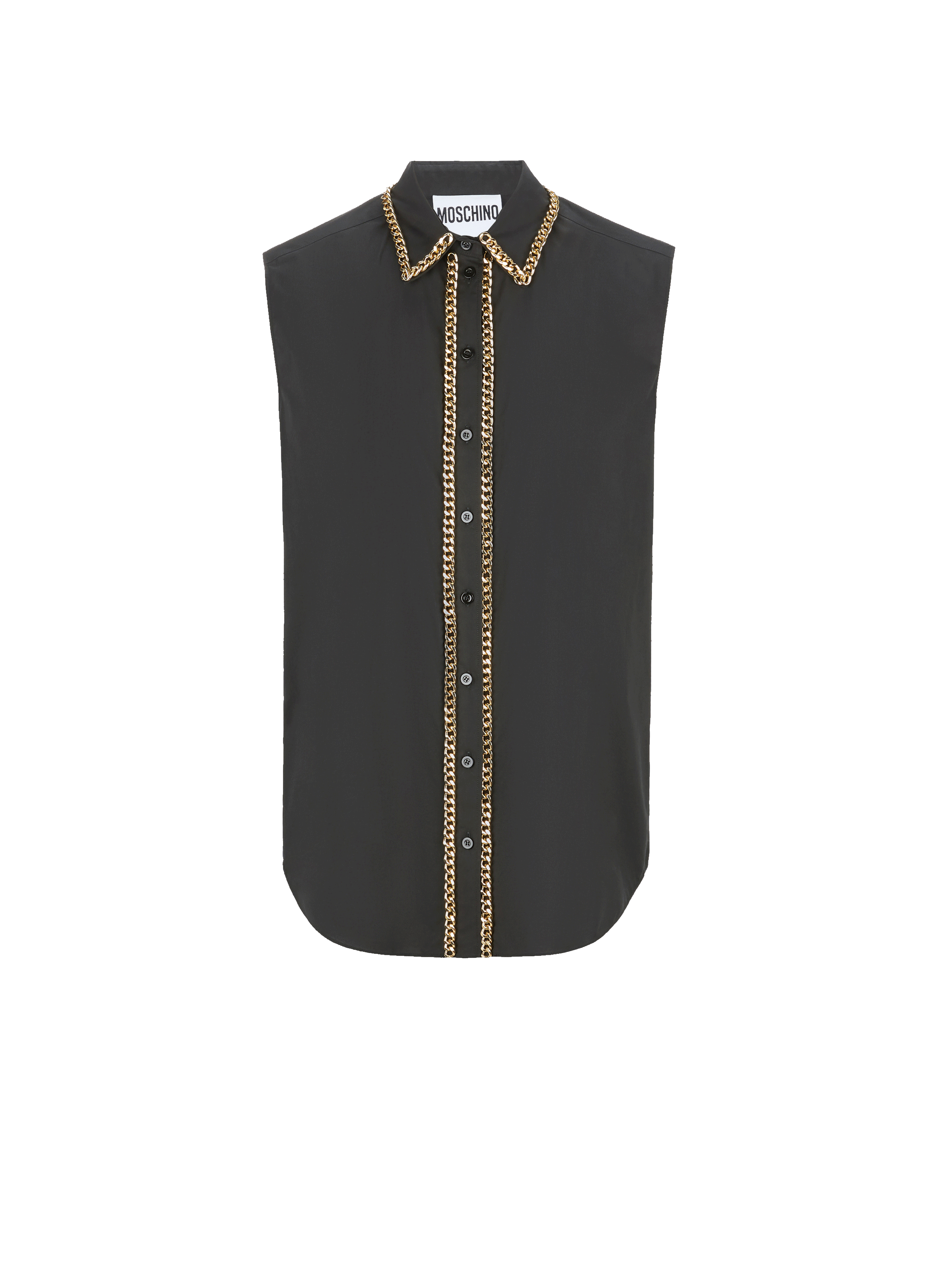 Robe chemise sans manches