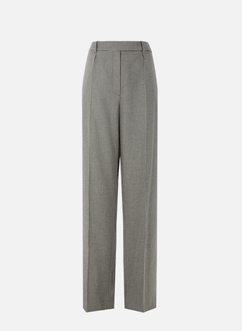 Pantalon large à carreaux  GreyALEXANDRE VAUTHIER 