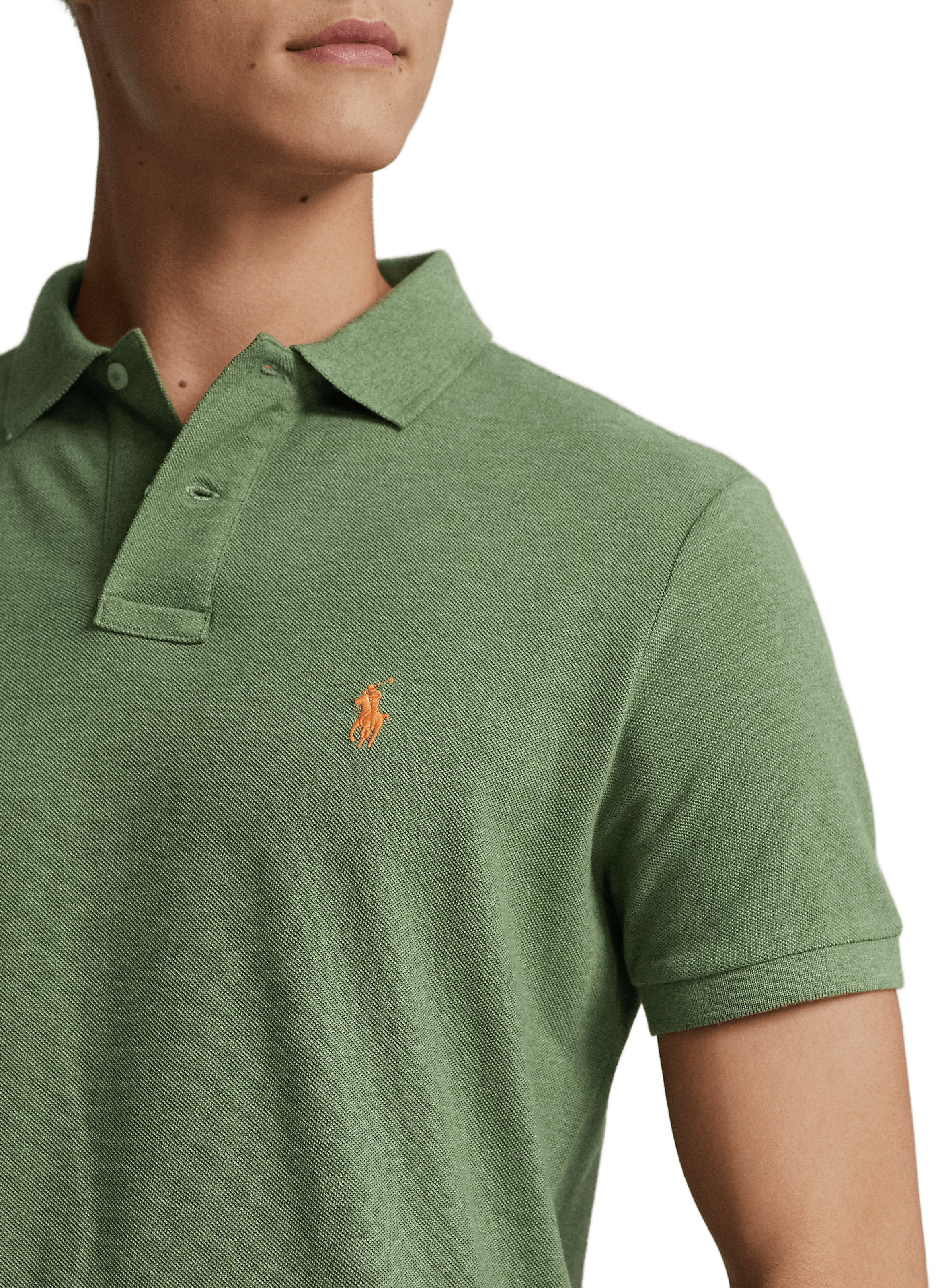 Organic cotton piqué polo shirt POLO RALPH LAUREN Green