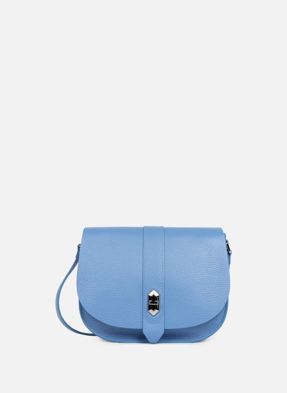 Sac besace - top double Bleu by LANCASTER LANCASTER Sac besace - top double Bleu