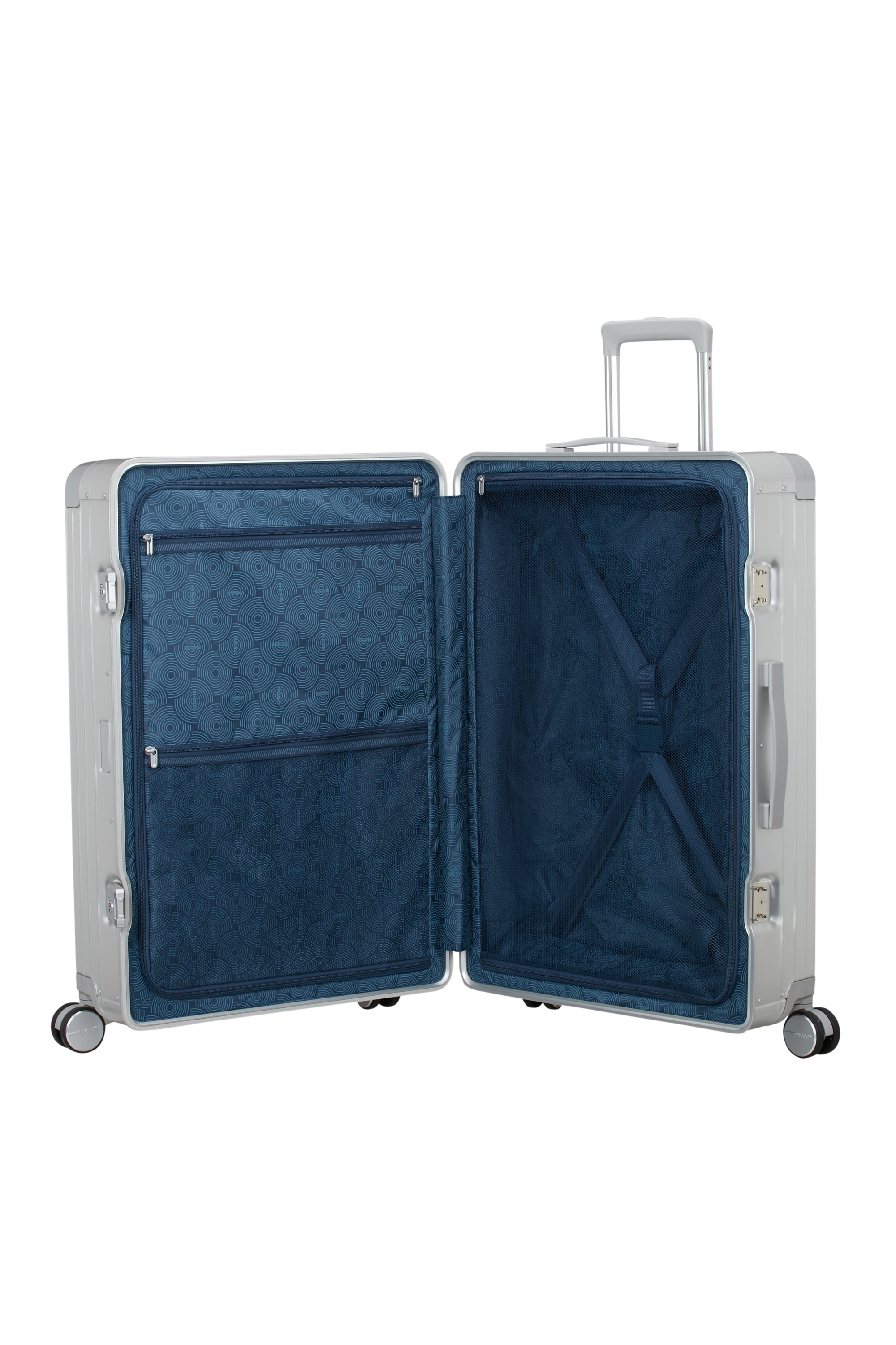 Soundbox alu valise 4 roues taille l AMERICAN TOURISTER Argent