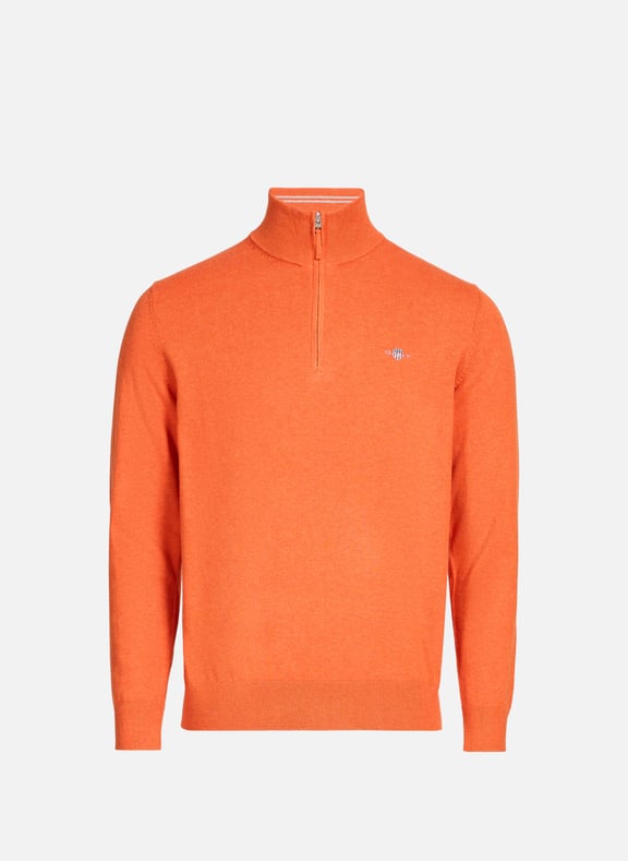 Funnel neck half-zip jumper Orange by GANT GANT Funnel neck half-zip jumper Orange