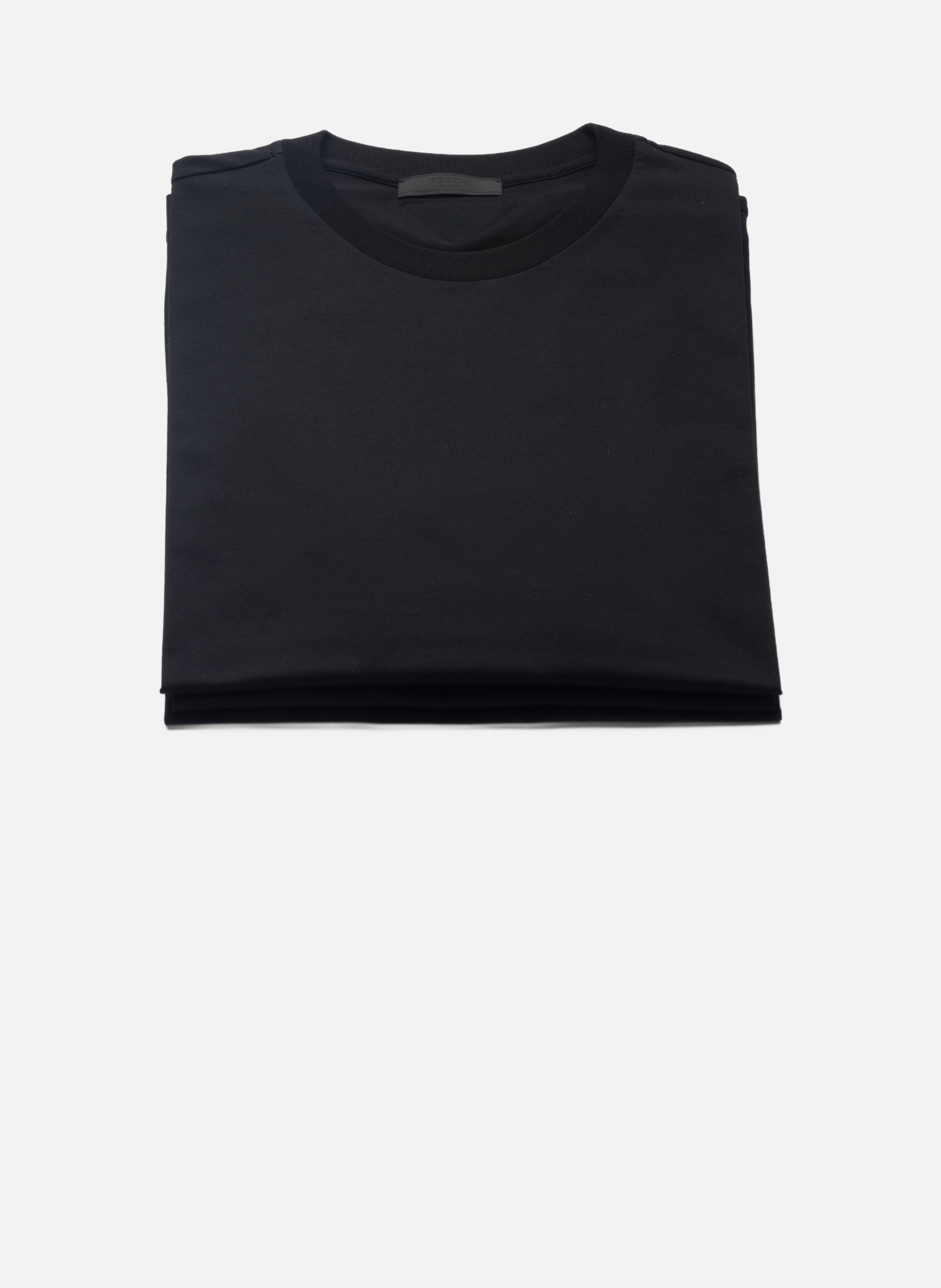 T-shirt en coton - lot de 3 PRADA Noir